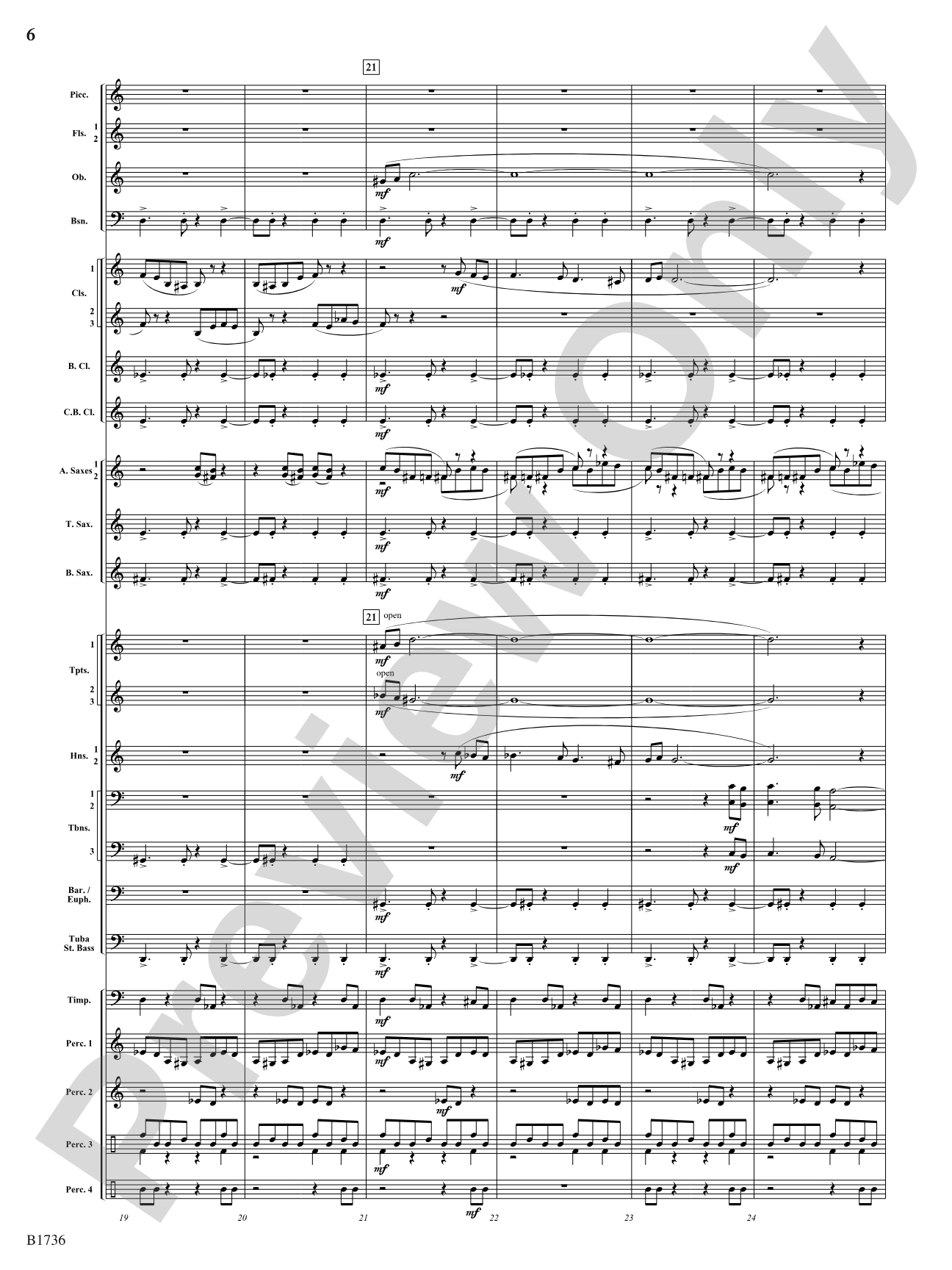 Primal Dances: Concert Band Conductor Score & Parts