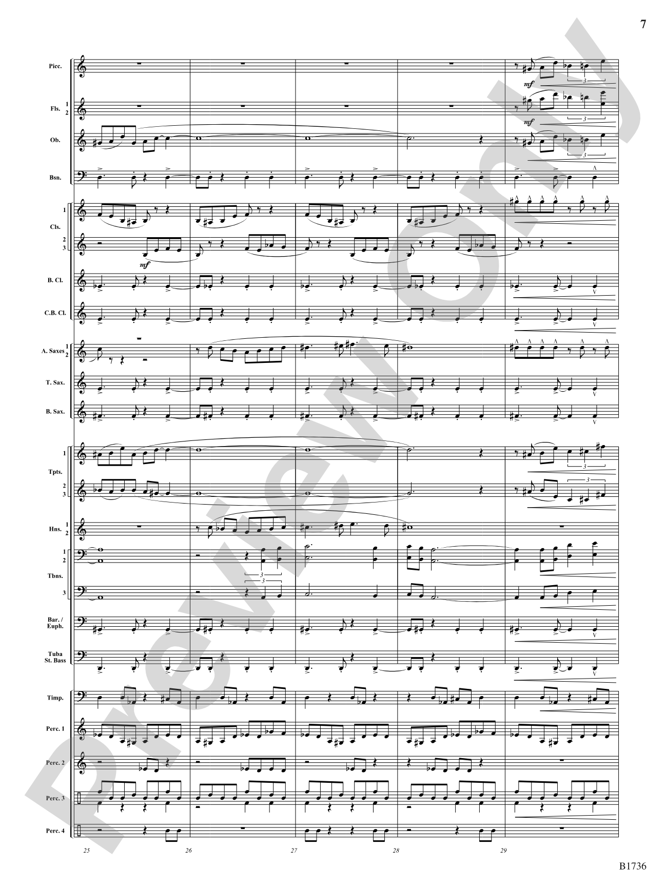 Primal Dances: Concert Band Conductor Score & Parts