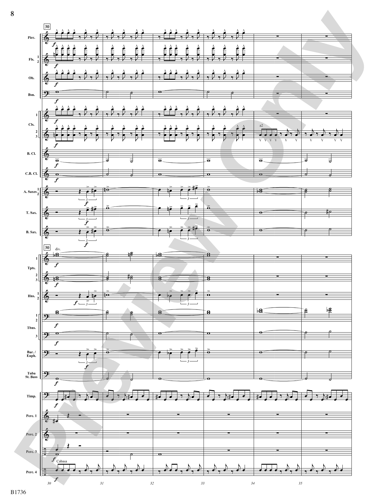 Primal Dances: Concert Band Conductor Score & Parts