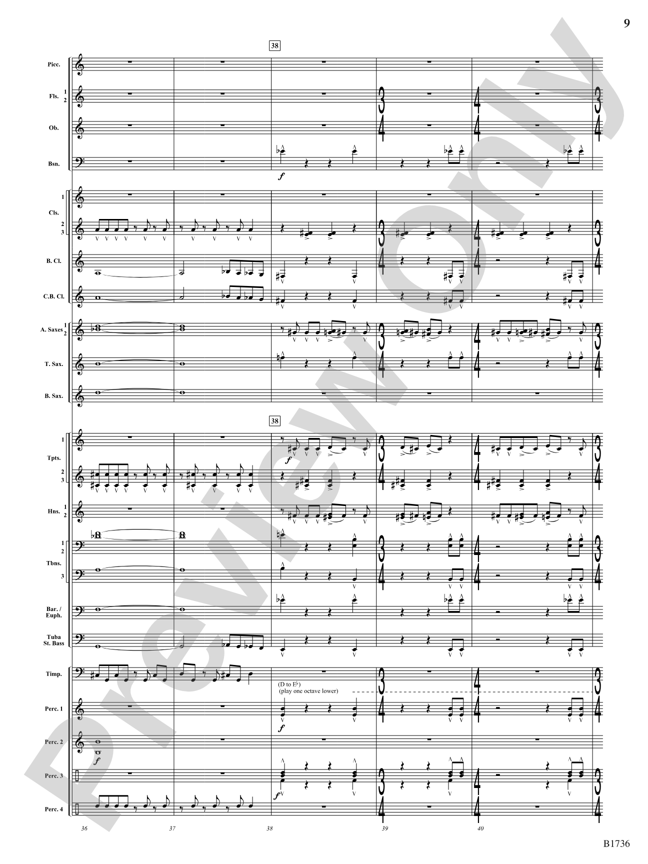 Primal Dances: Concert Band Conductor Score & Parts