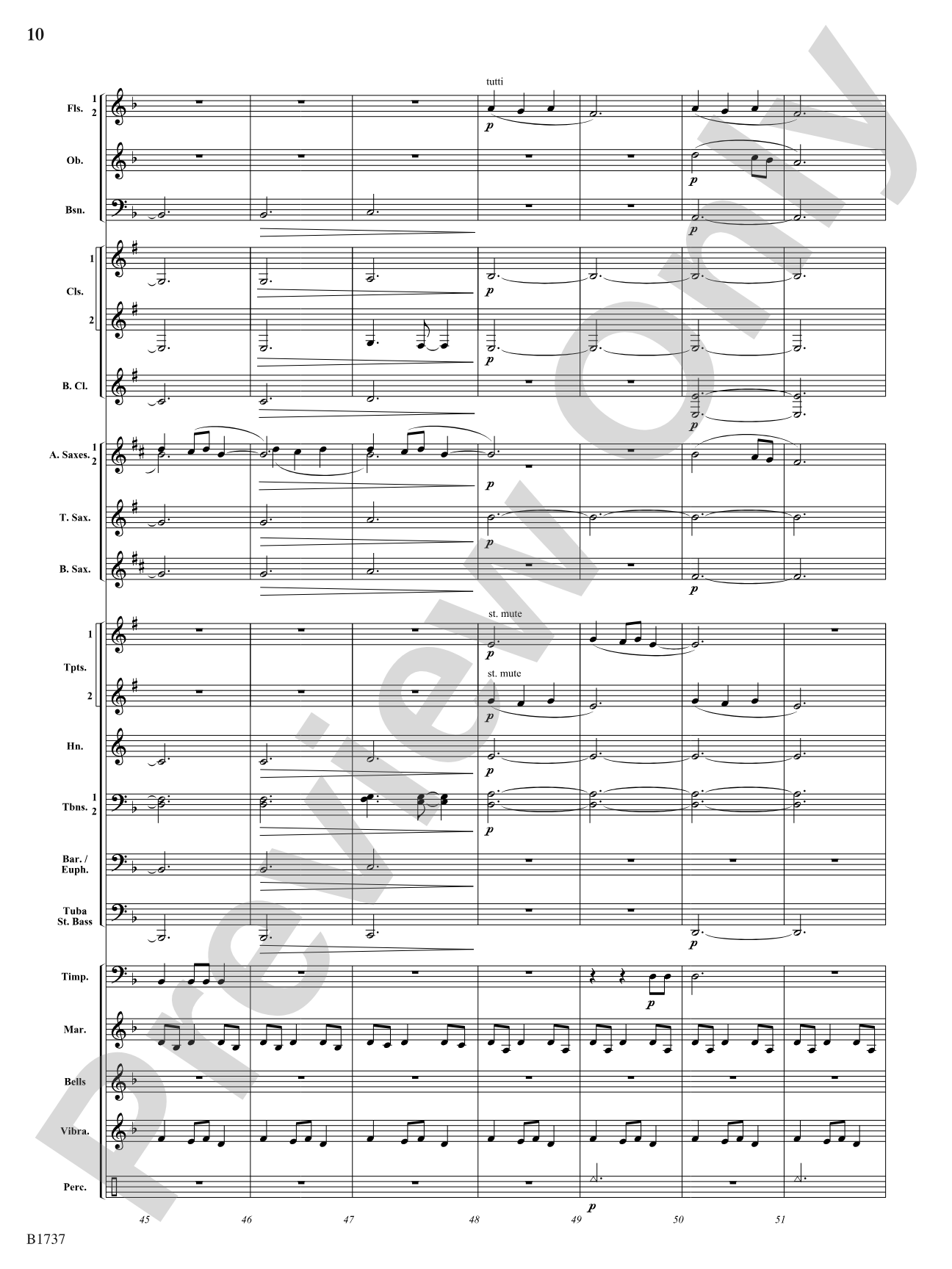 A Solitary Wish: Concert Band Conductor Score & Parts
