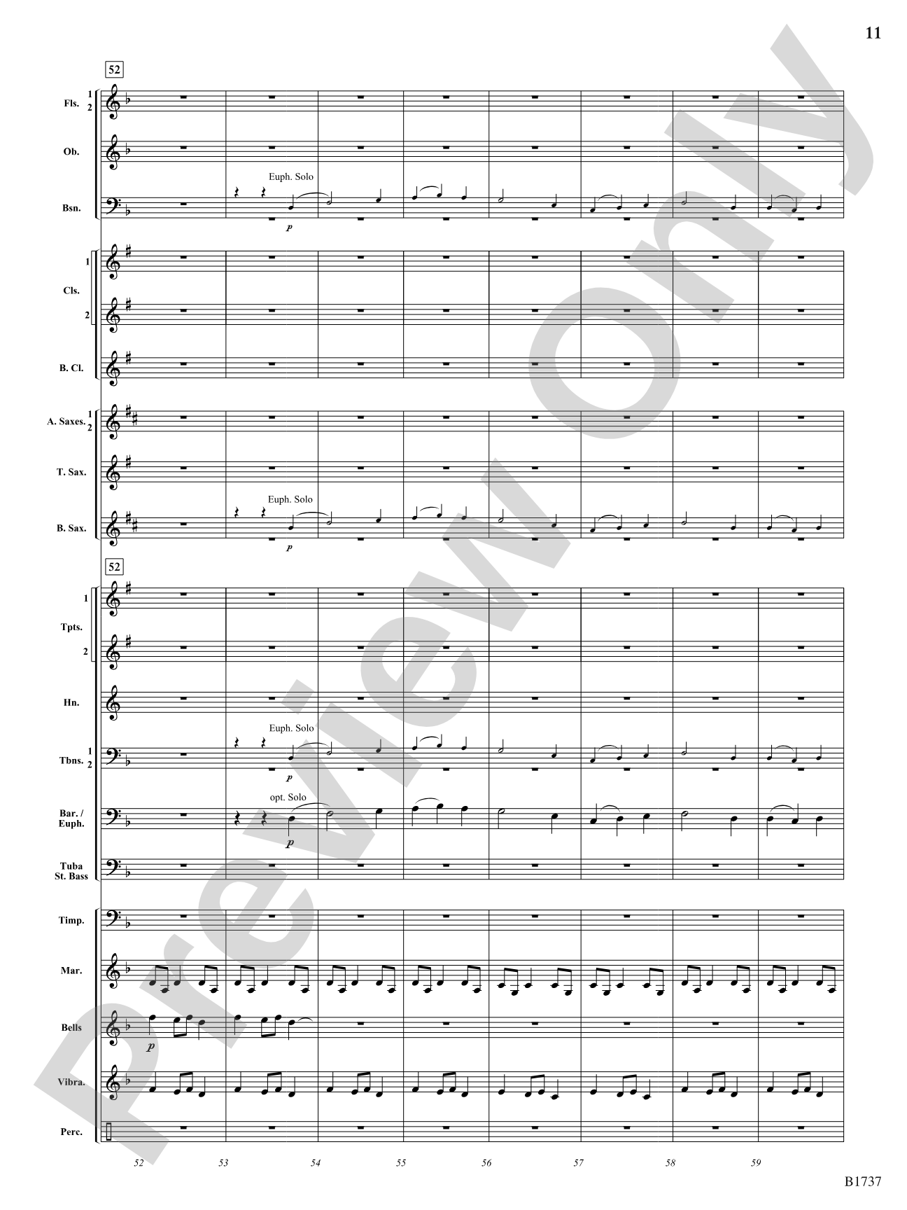 A Solitary Wish: Concert Band Conductor Score & Parts