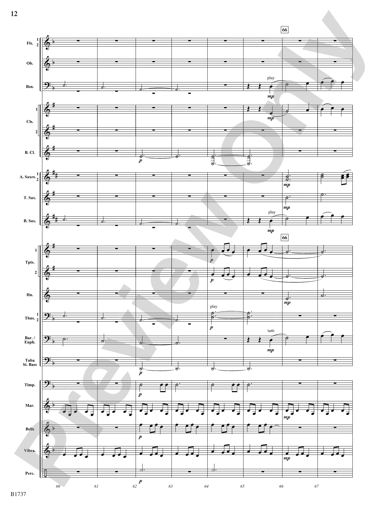 A Solitary Wish: Concert Band Conductor Score & Parts