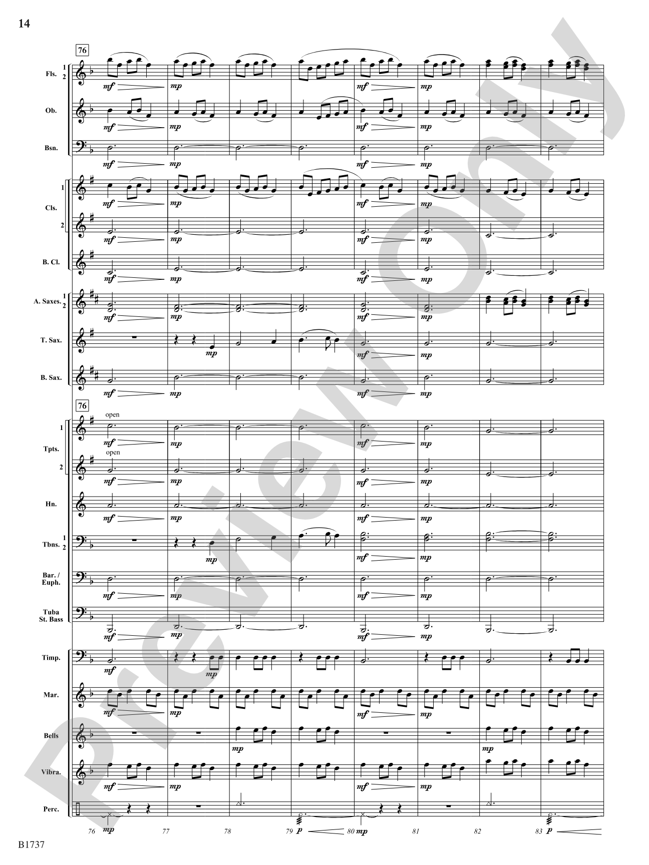 A Solitary Wish: Concert Band Conductor Score & Parts