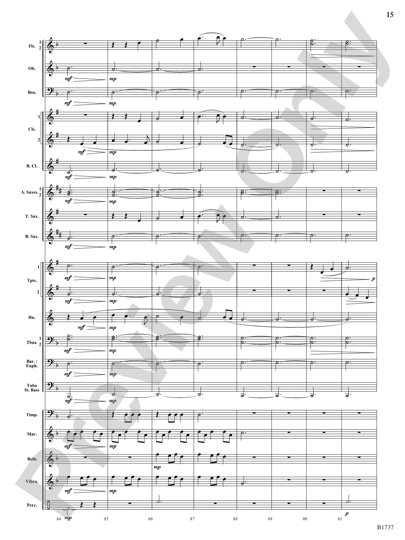 A Solitary Wish: Concert Band Conductor Score & Parts