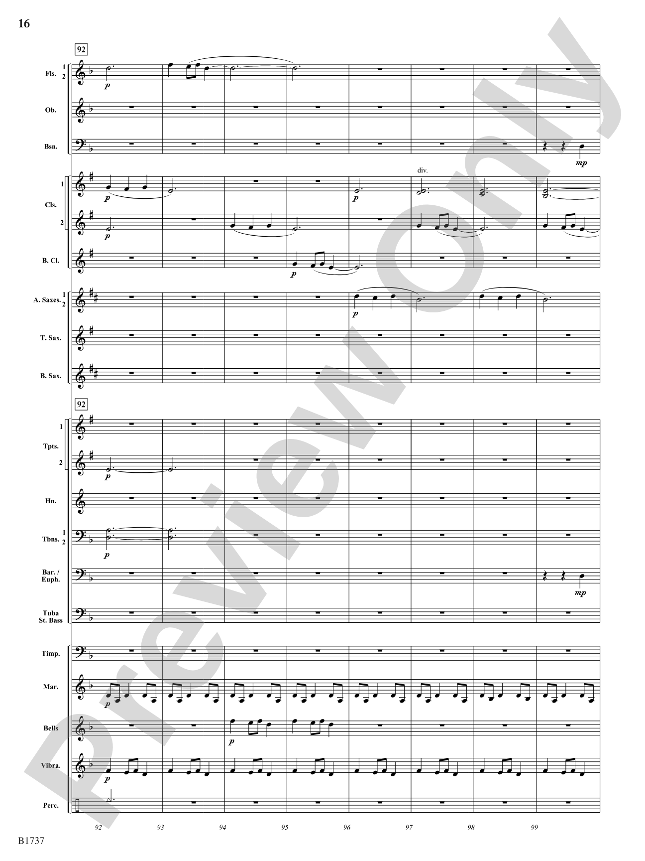 A Solitary Wish: Concert Band Conductor Score & Parts