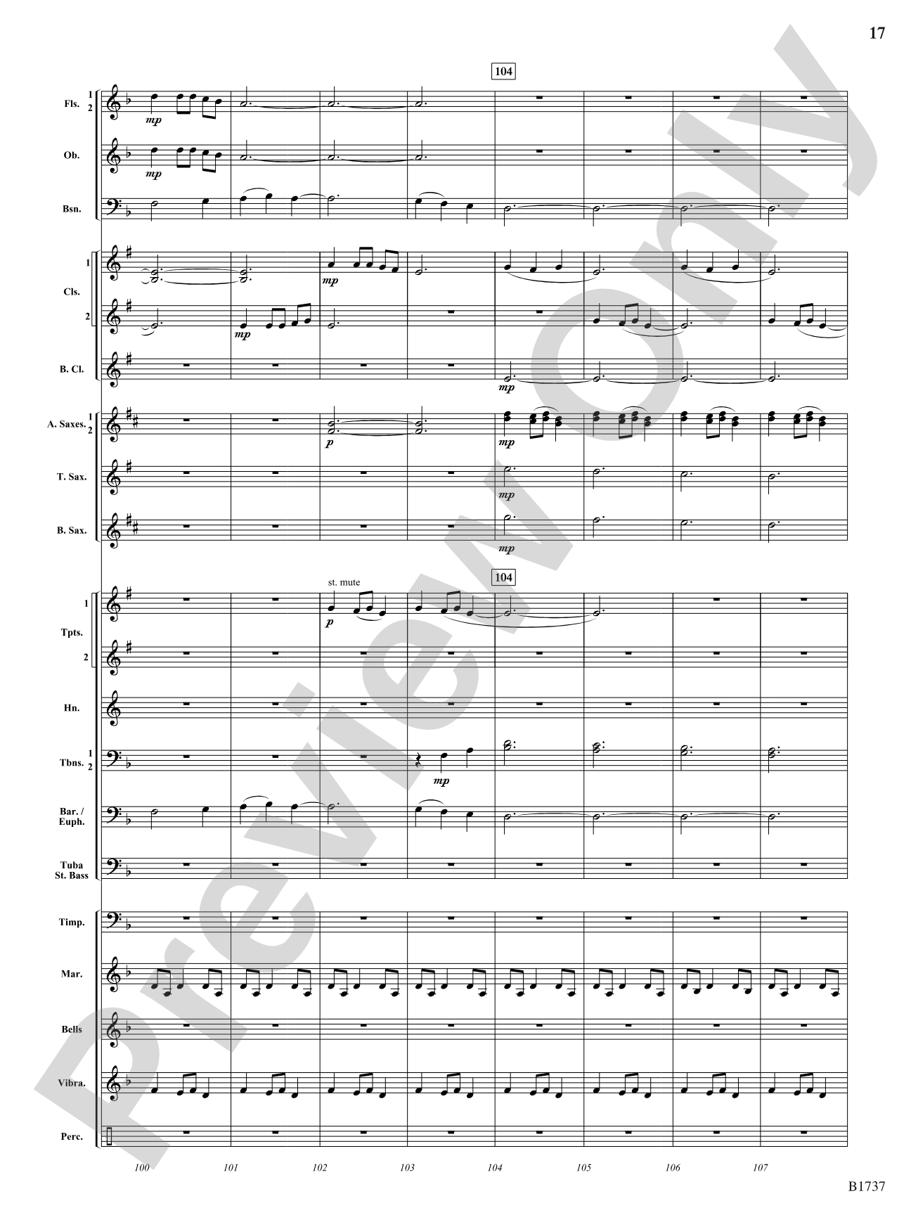 A Solitary Wish: Concert Band Conductor Score & Parts