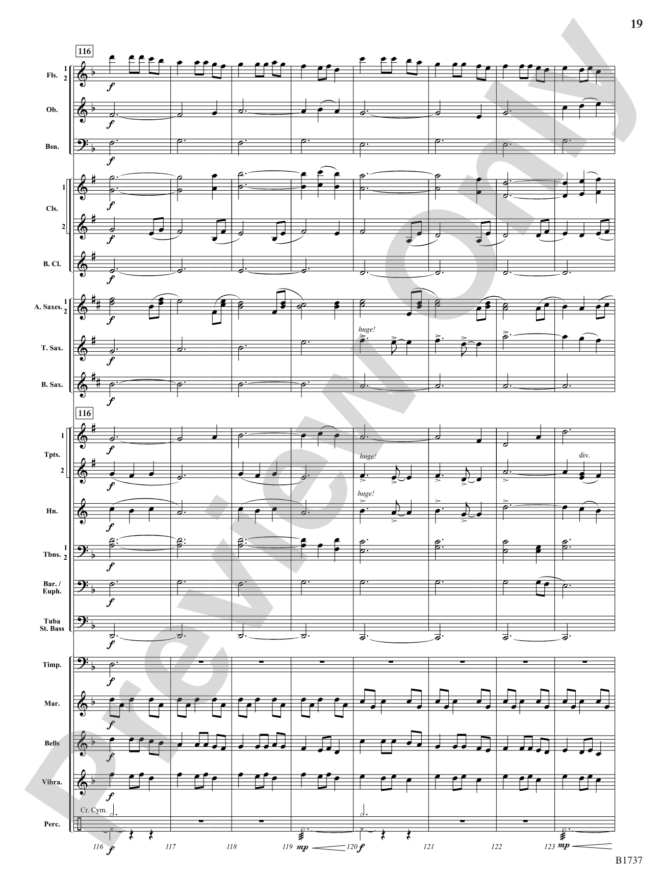 A Solitary Wish: Concert Band Conductor Score & Parts