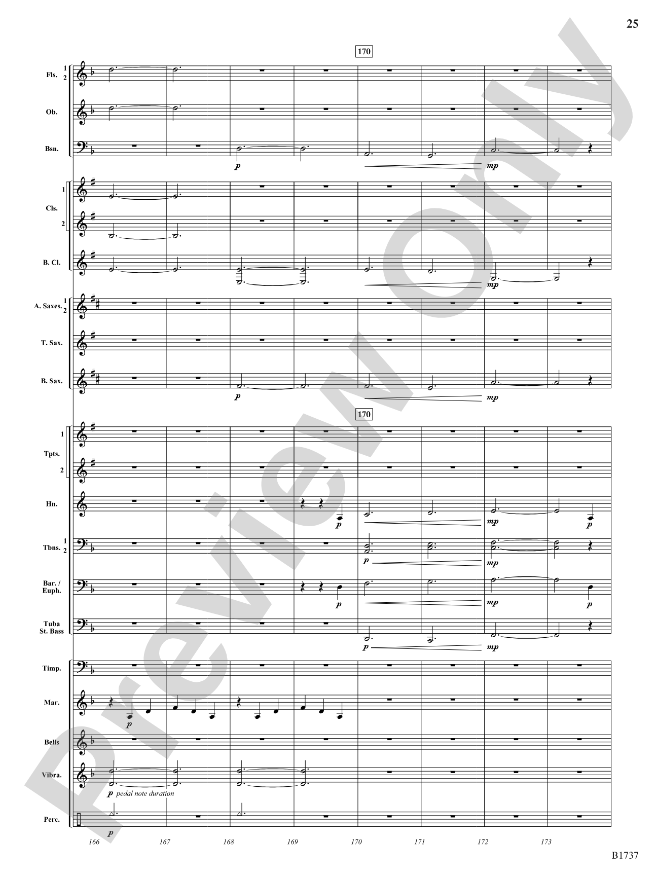 A Solitary Wish: Concert Band Conductor Score & Parts