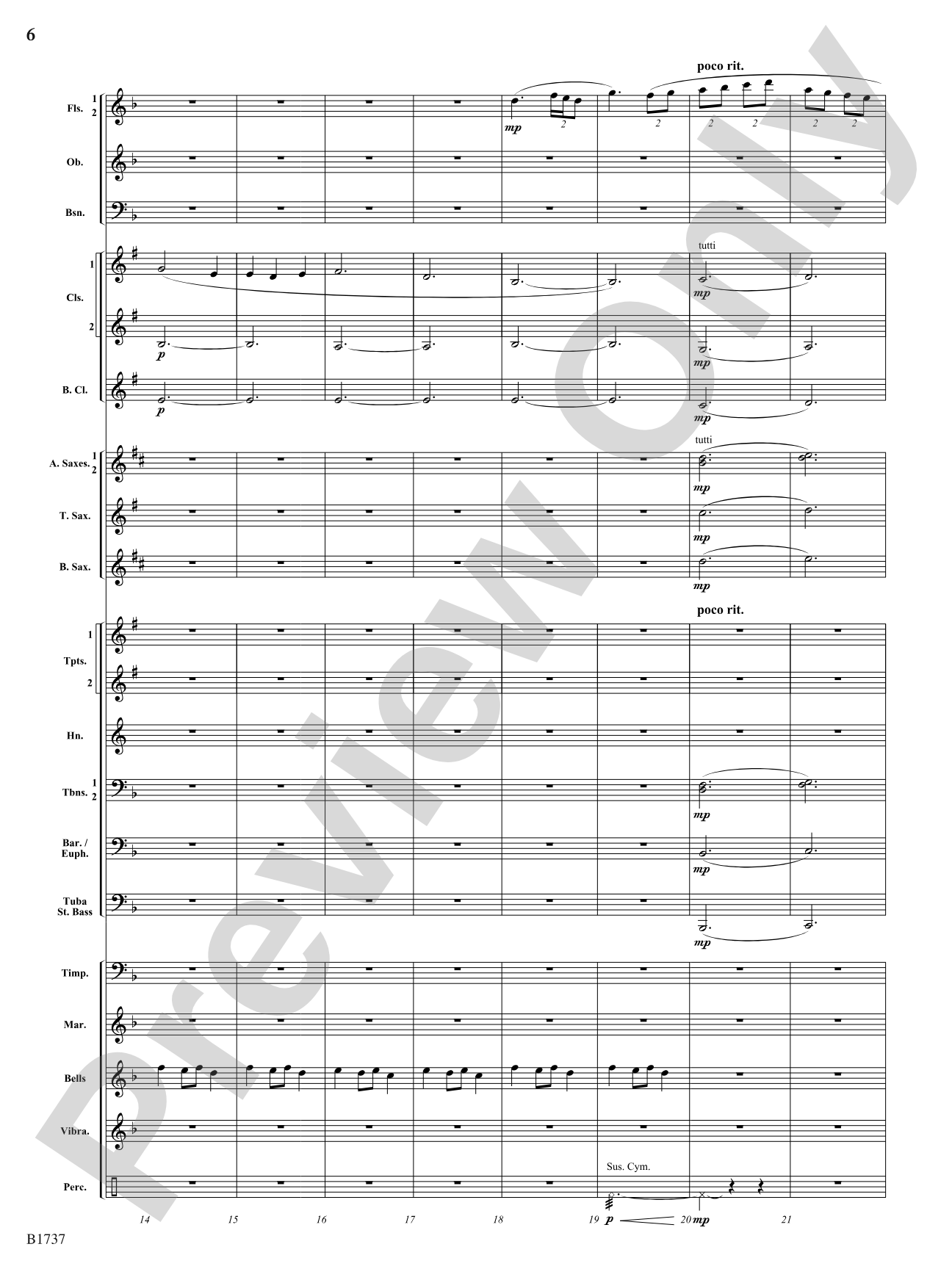 A Solitary Wish: Concert Band Conductor Score & Parts