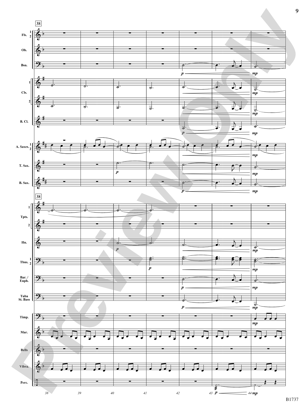 A Solitary Wish: Concert Band Conductor Score & Parts