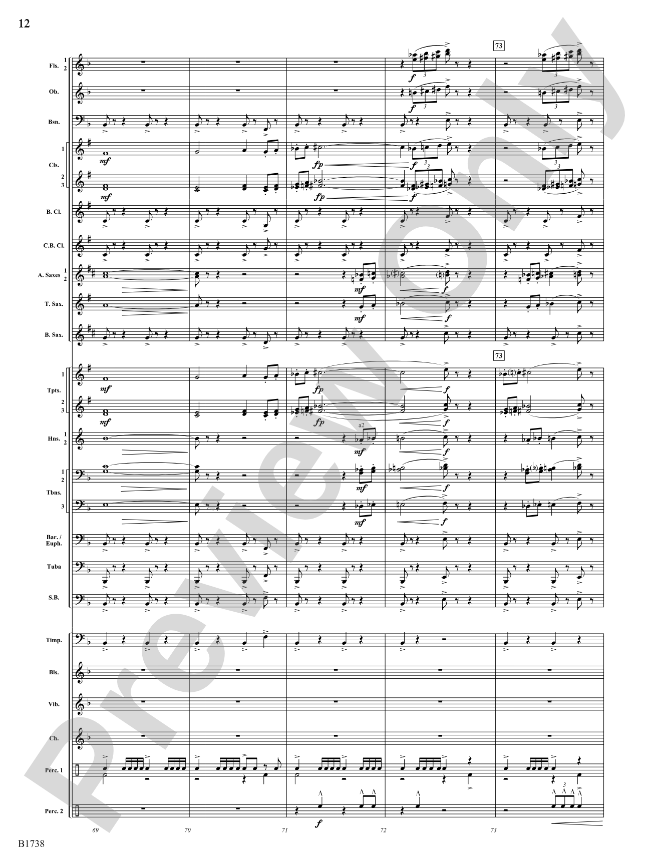 Haywire: Concert Band Conductor Score & Parts