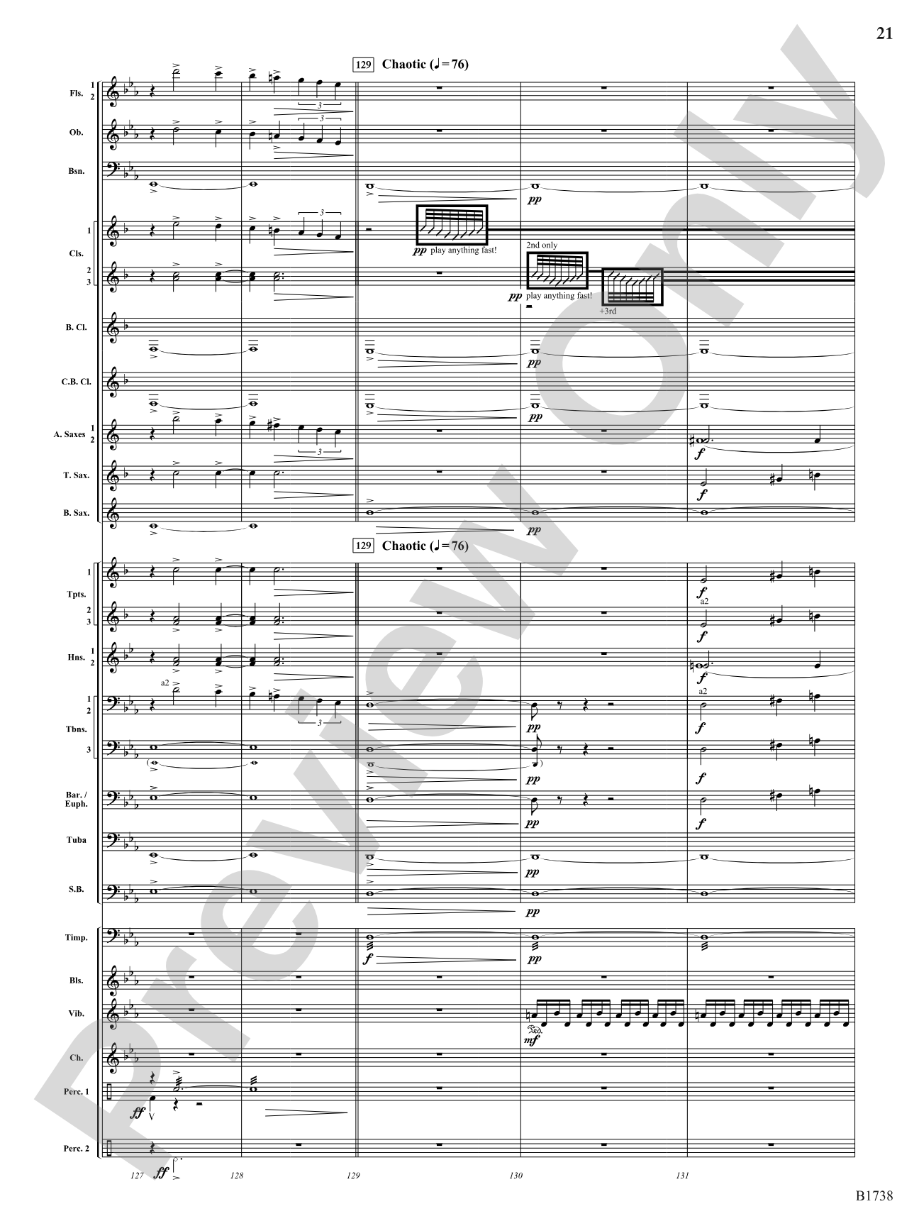 Haywire: Concert Band Conductor Score & Parts