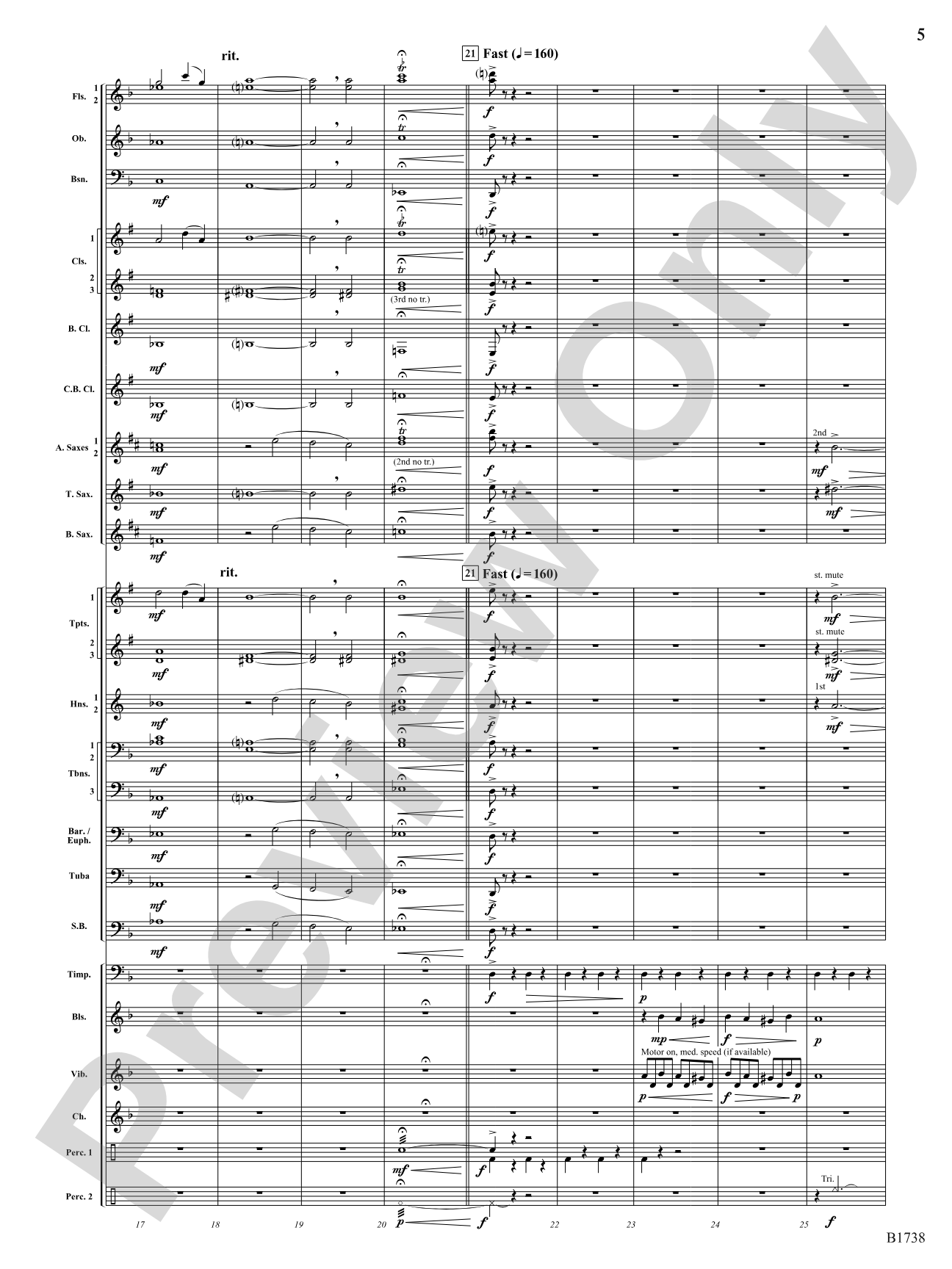 Haywire: Concert Band Conductor Score & Parts