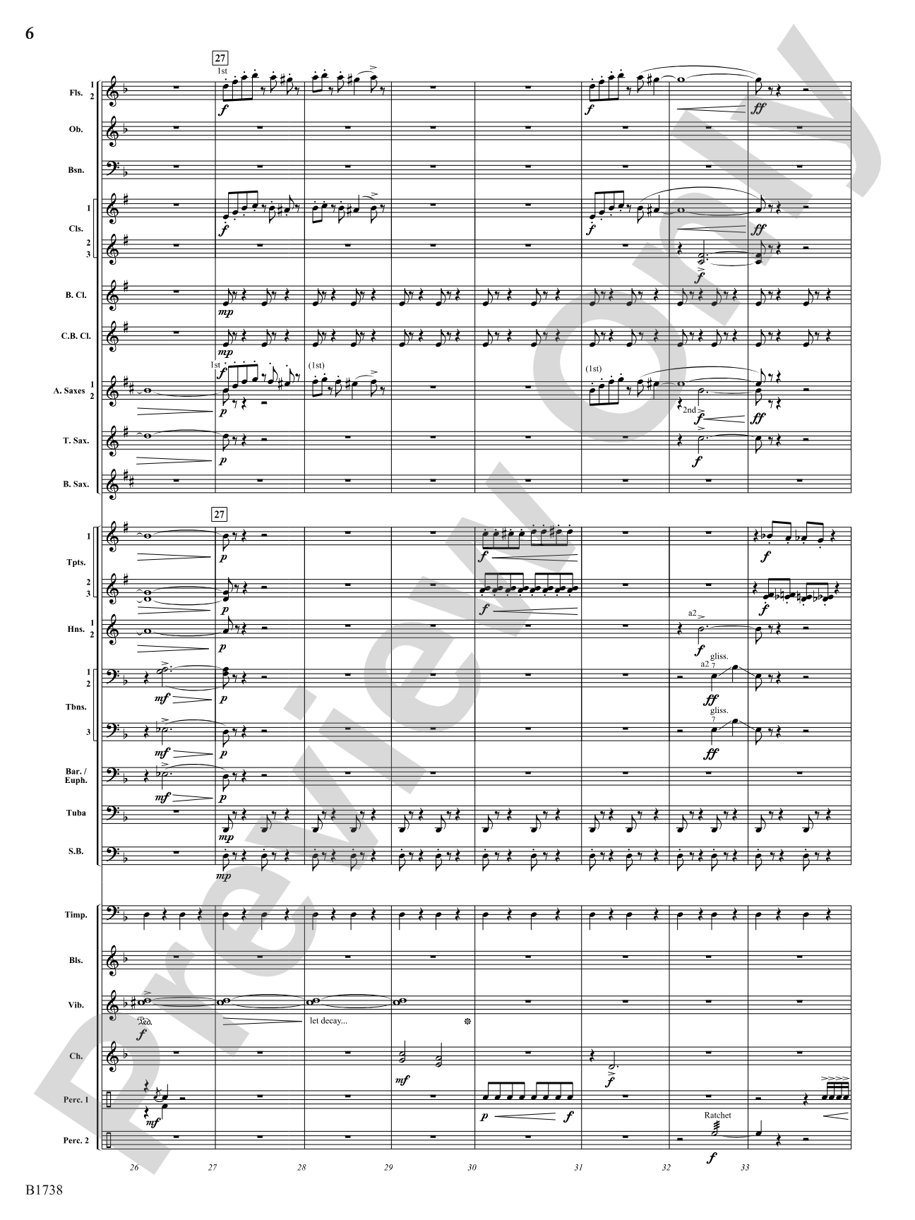 Haywire: Concert Band Conductor Score & Parts