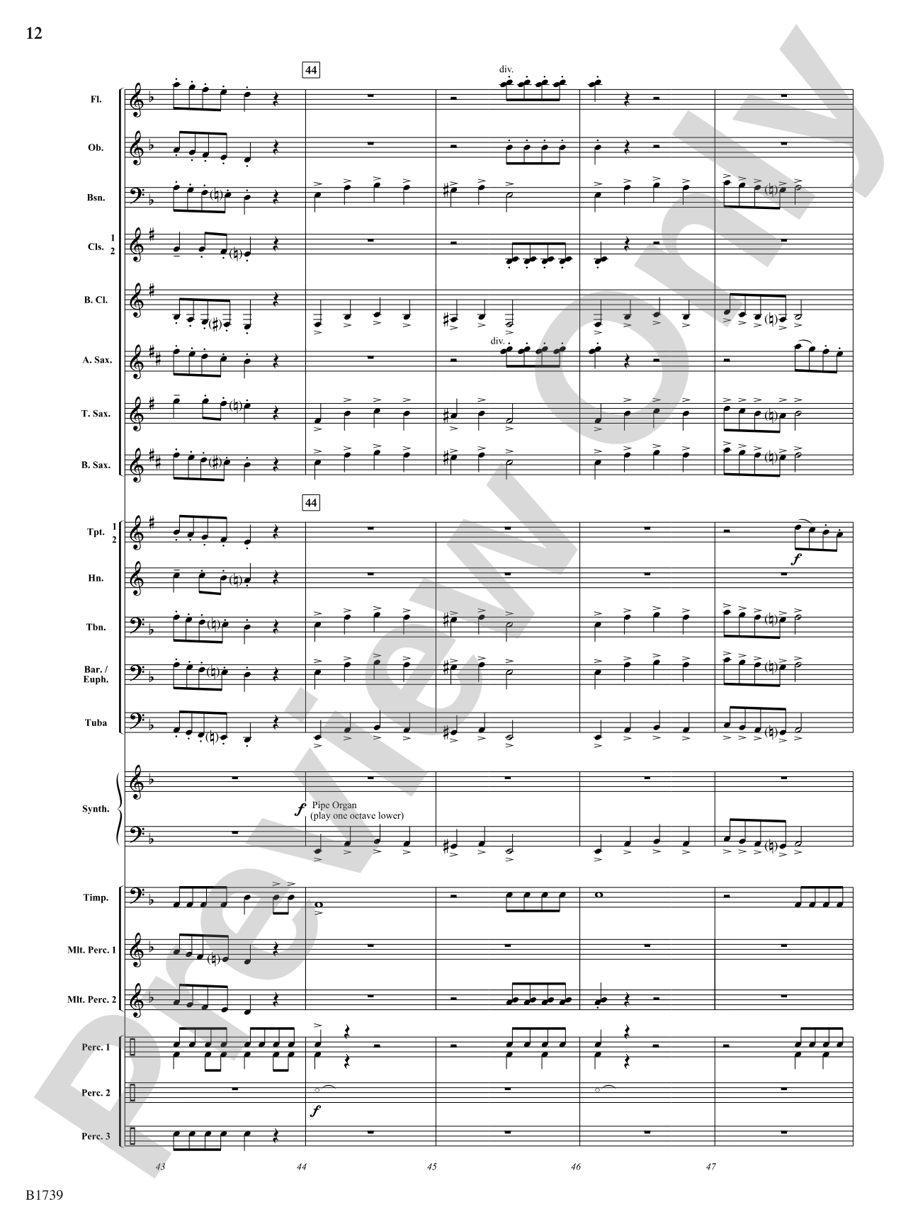 Dark Ride: Concert Band Conductor Score & Parts