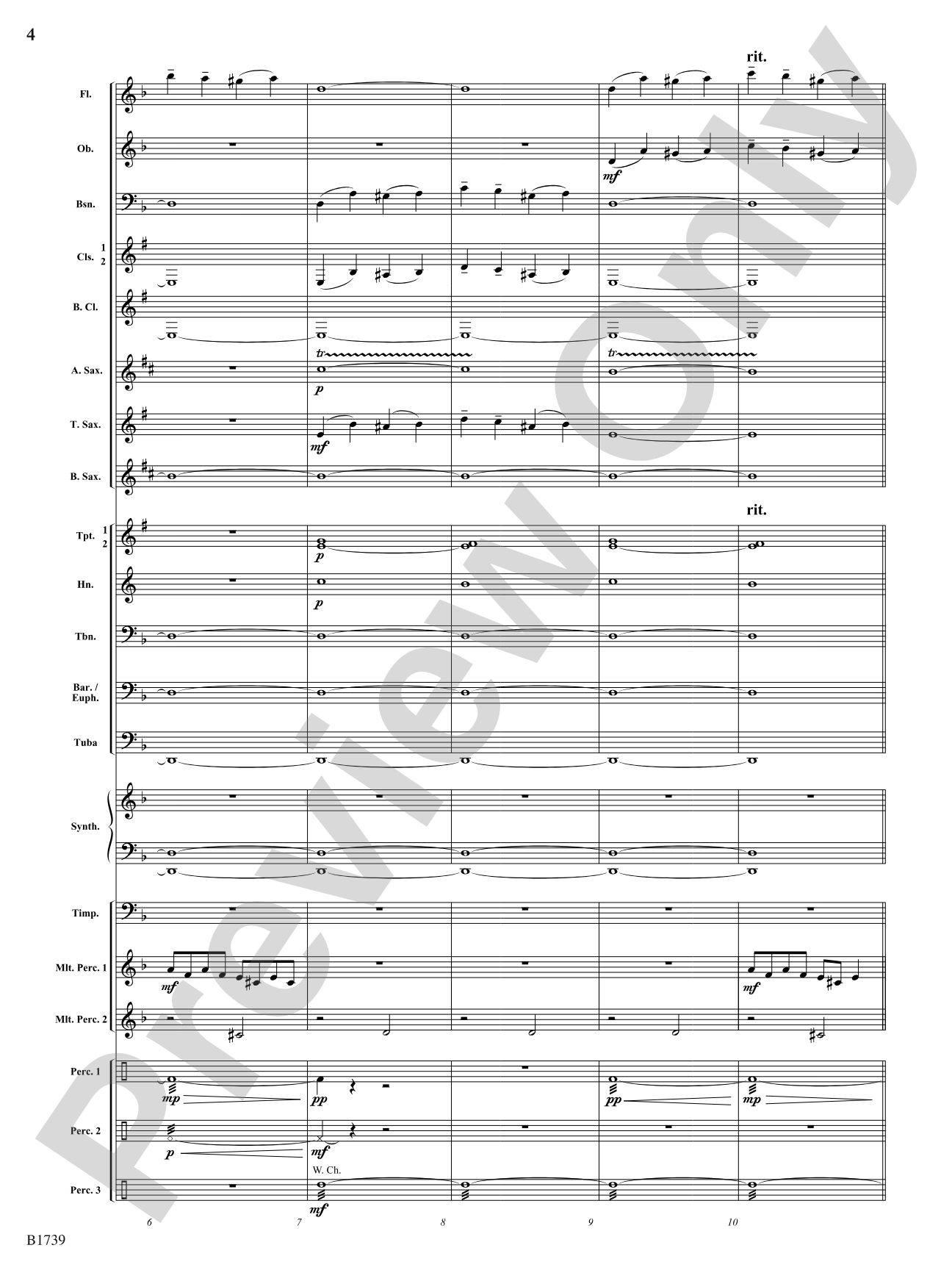 Dark Ride: Concert Band Conductor Score & Parts