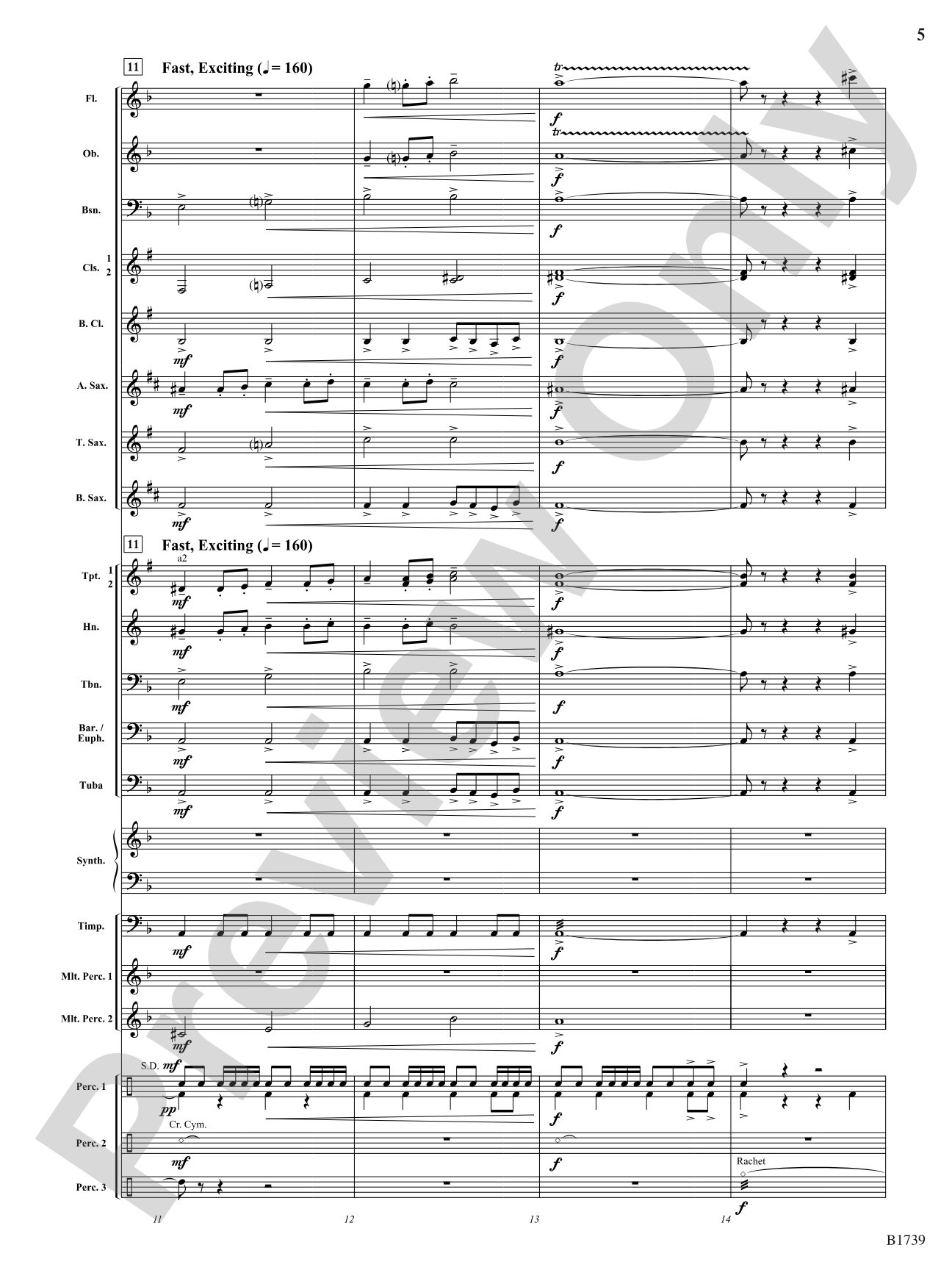 Dark Ride: Concert Band Conductor Score & Parts