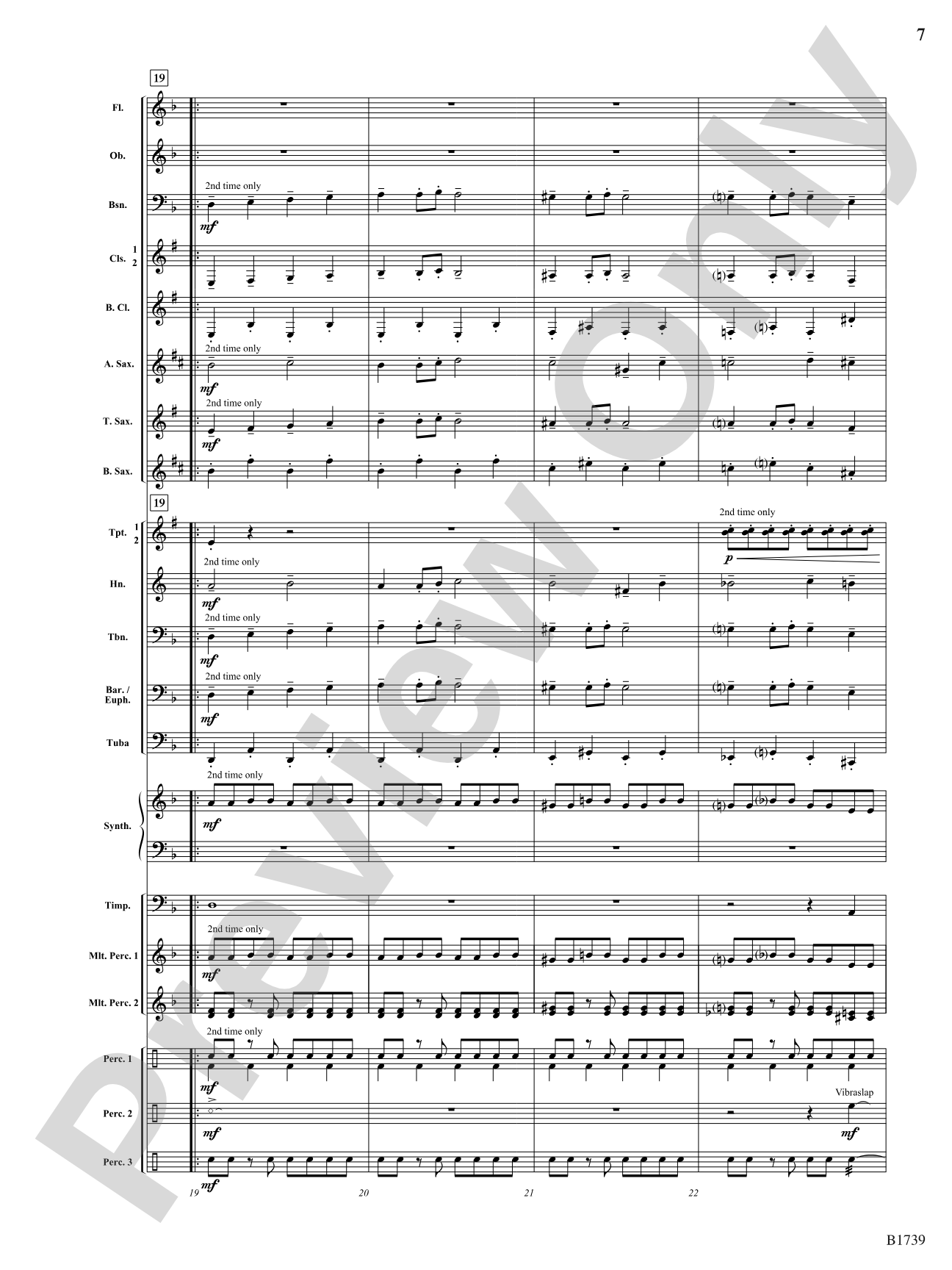 Dark Ride: Concert Band Conductor Score & Parts