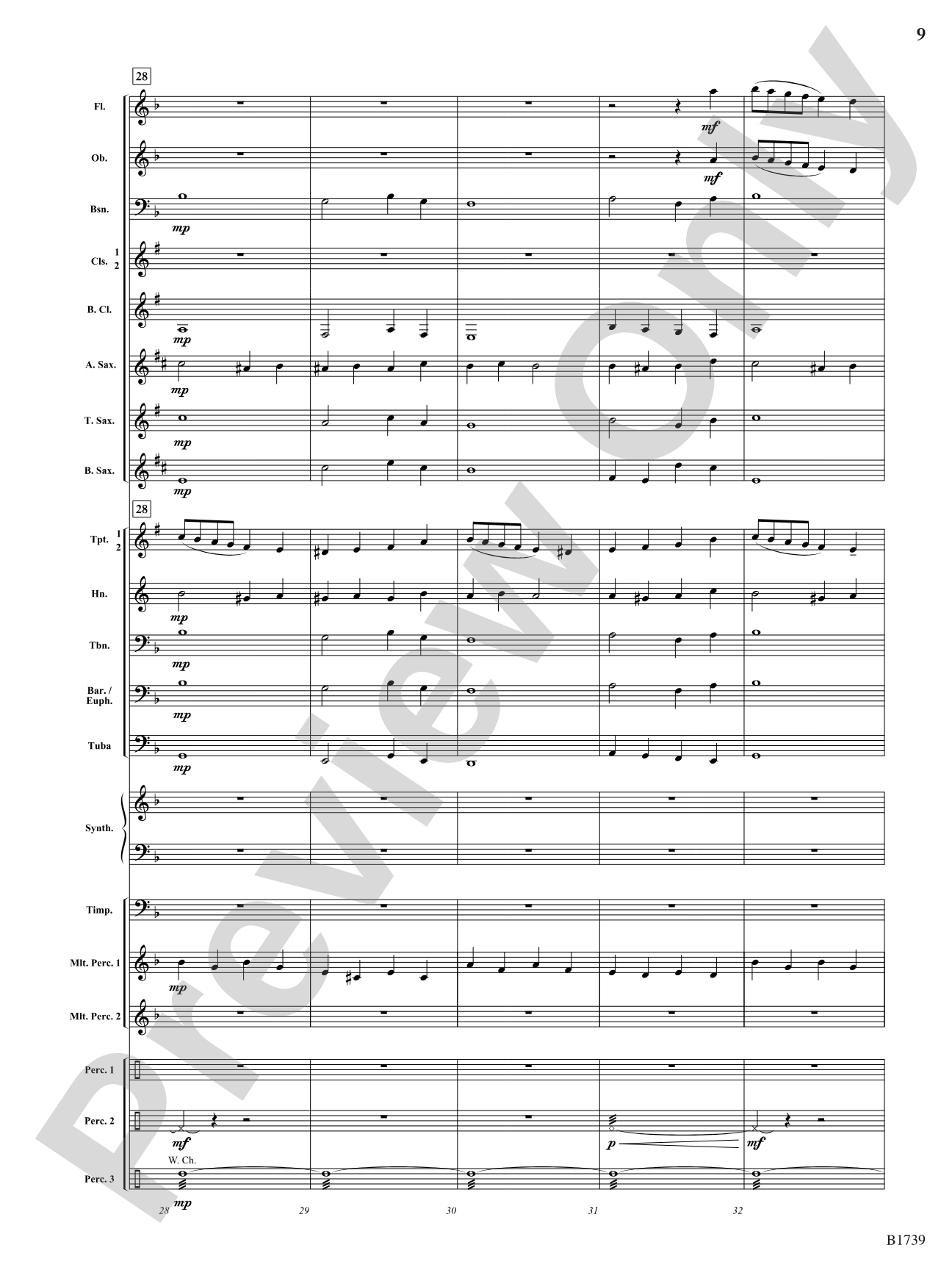 Dark Ride: Concert Band Conductor Score & Parts