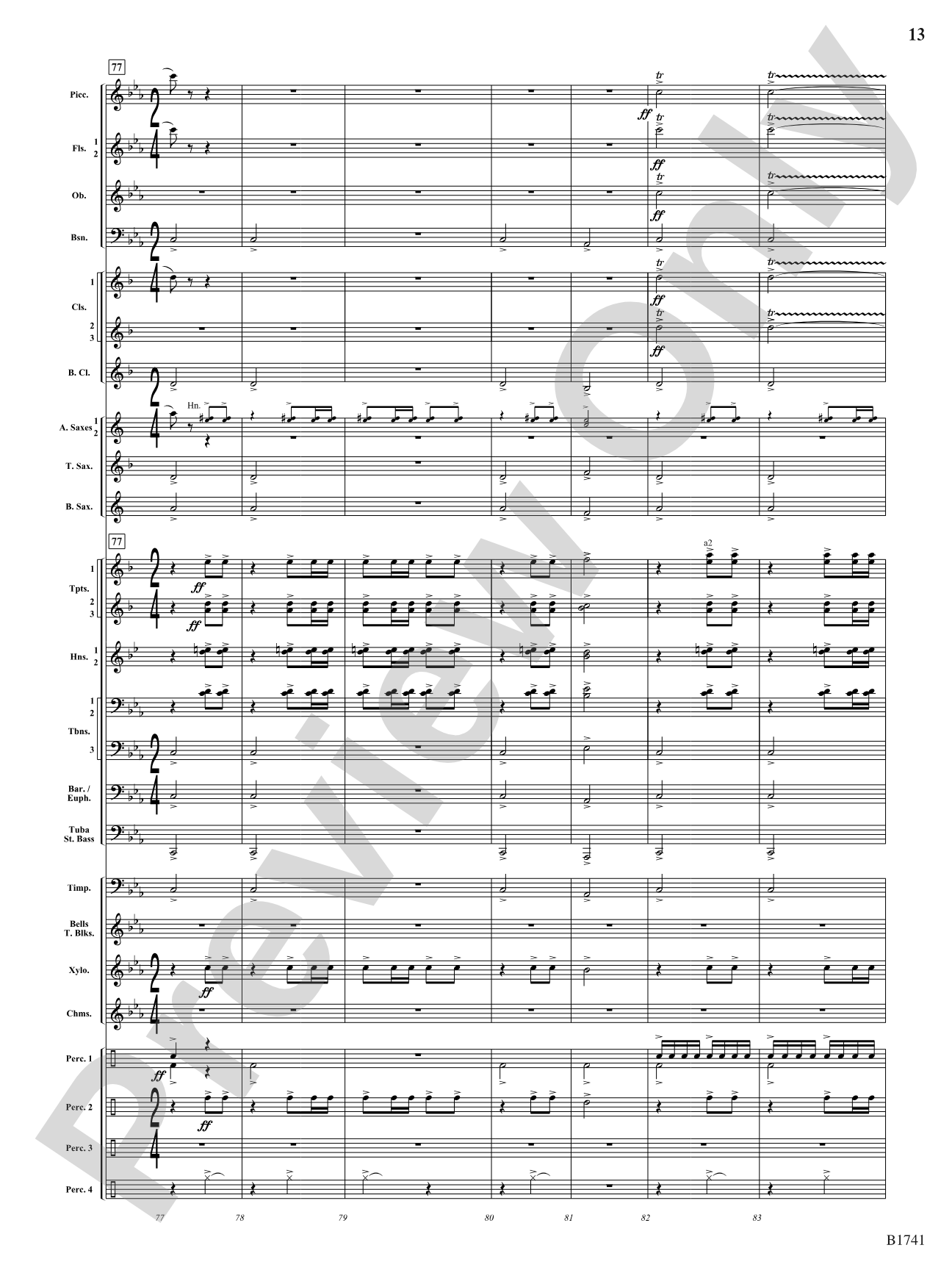Contraption: Concert Band Conductor Score & Parts