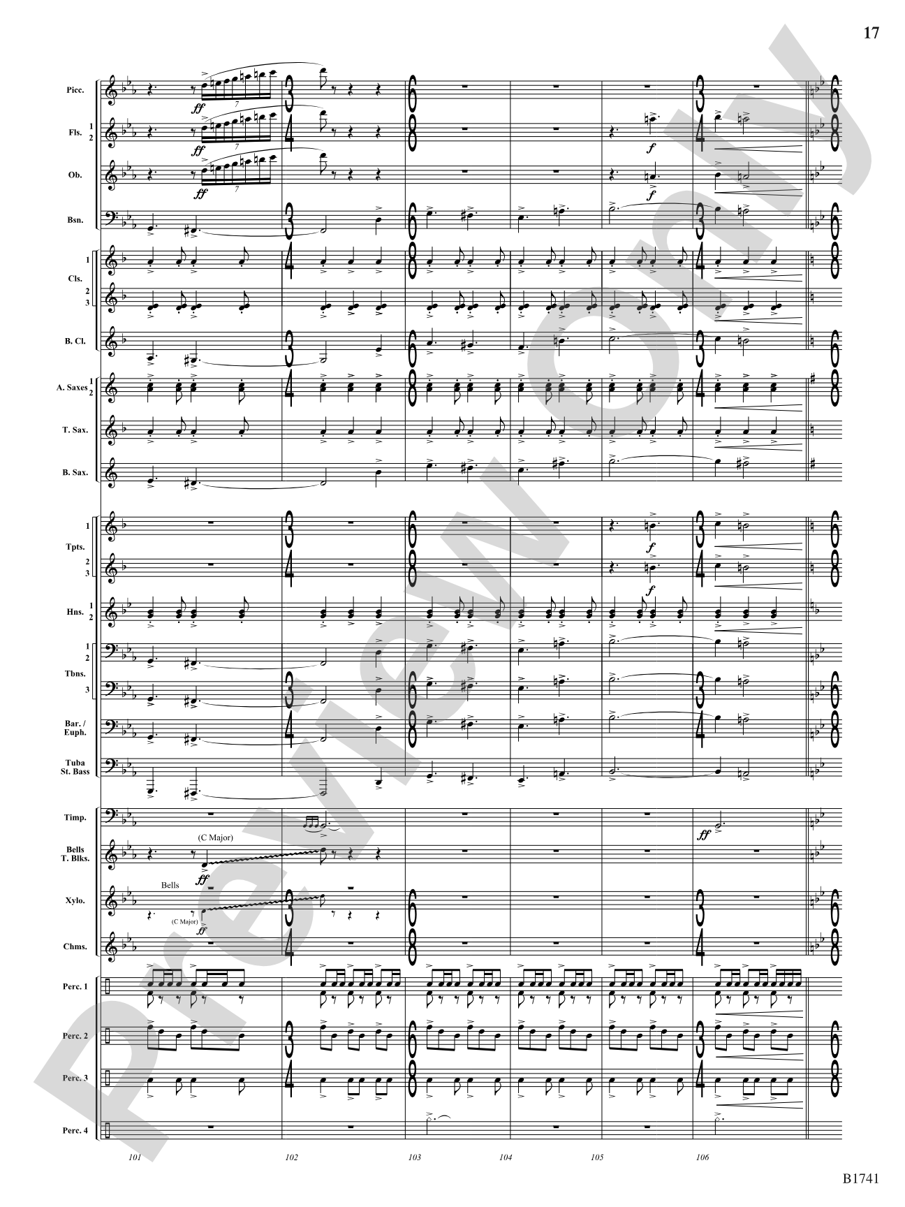 Contraption: Concert Band Conductor Score & Parts