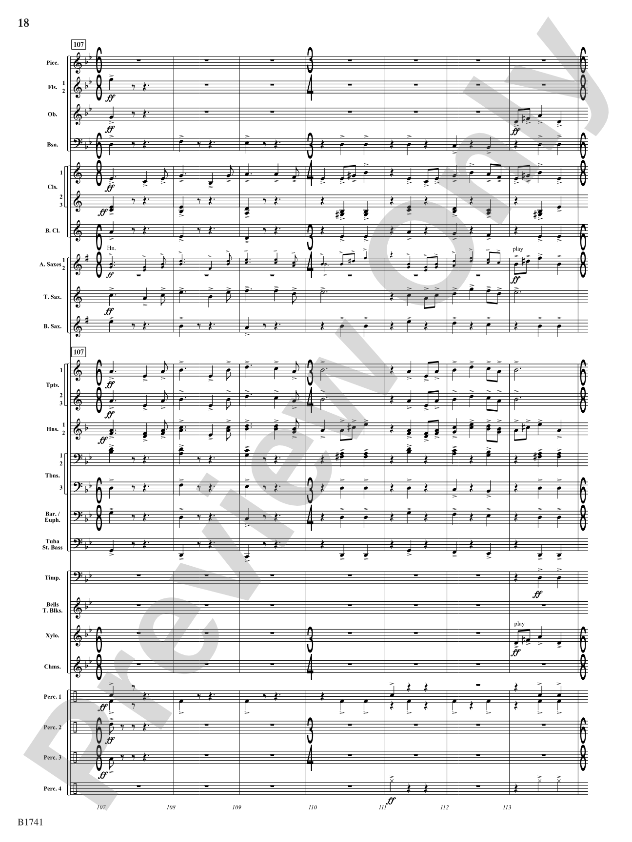 Contraption: Concert Band Conductor Score & Parts