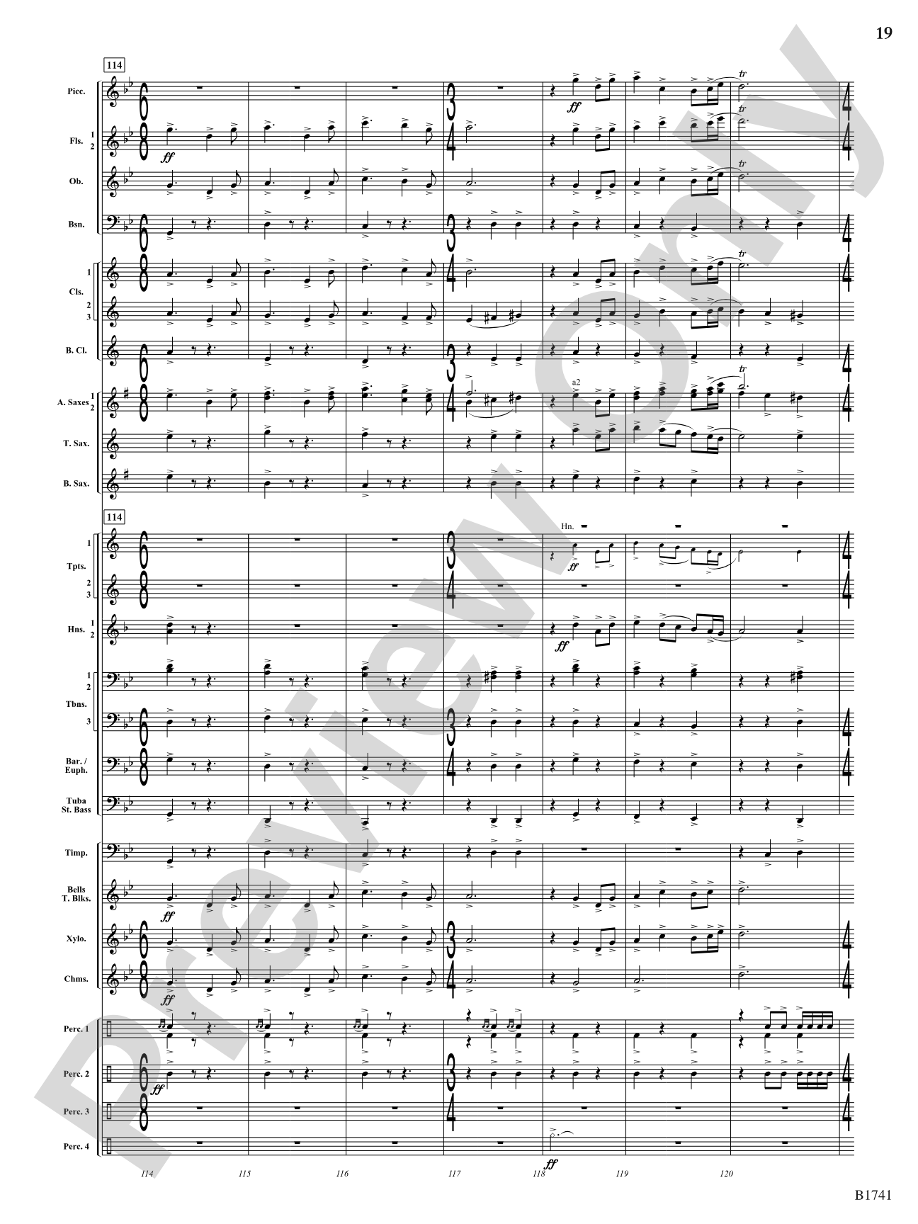 Contraption: Concert Band Conductor Score & Parts