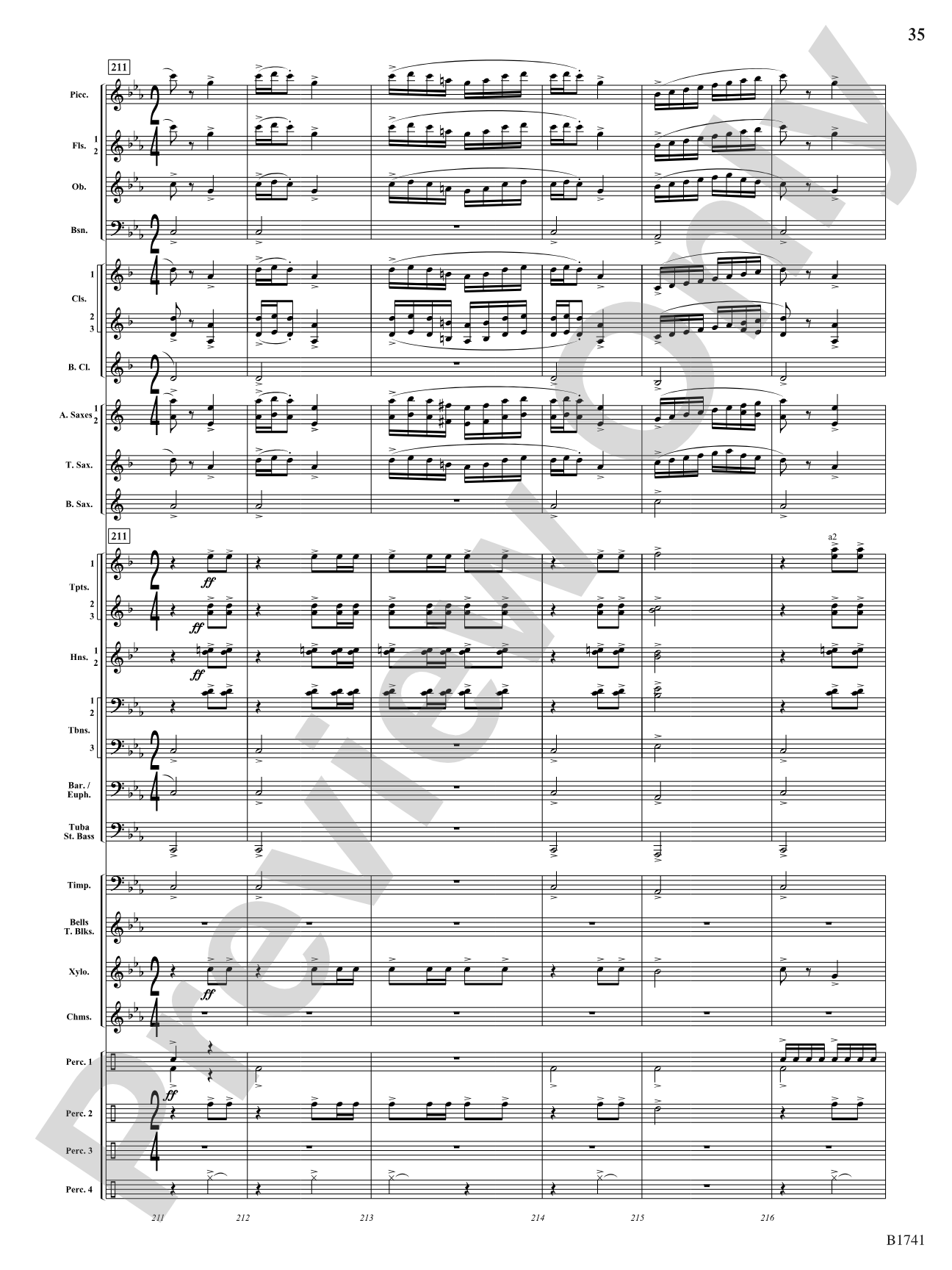 Contraption: Concert Band Conductor Score & Parts