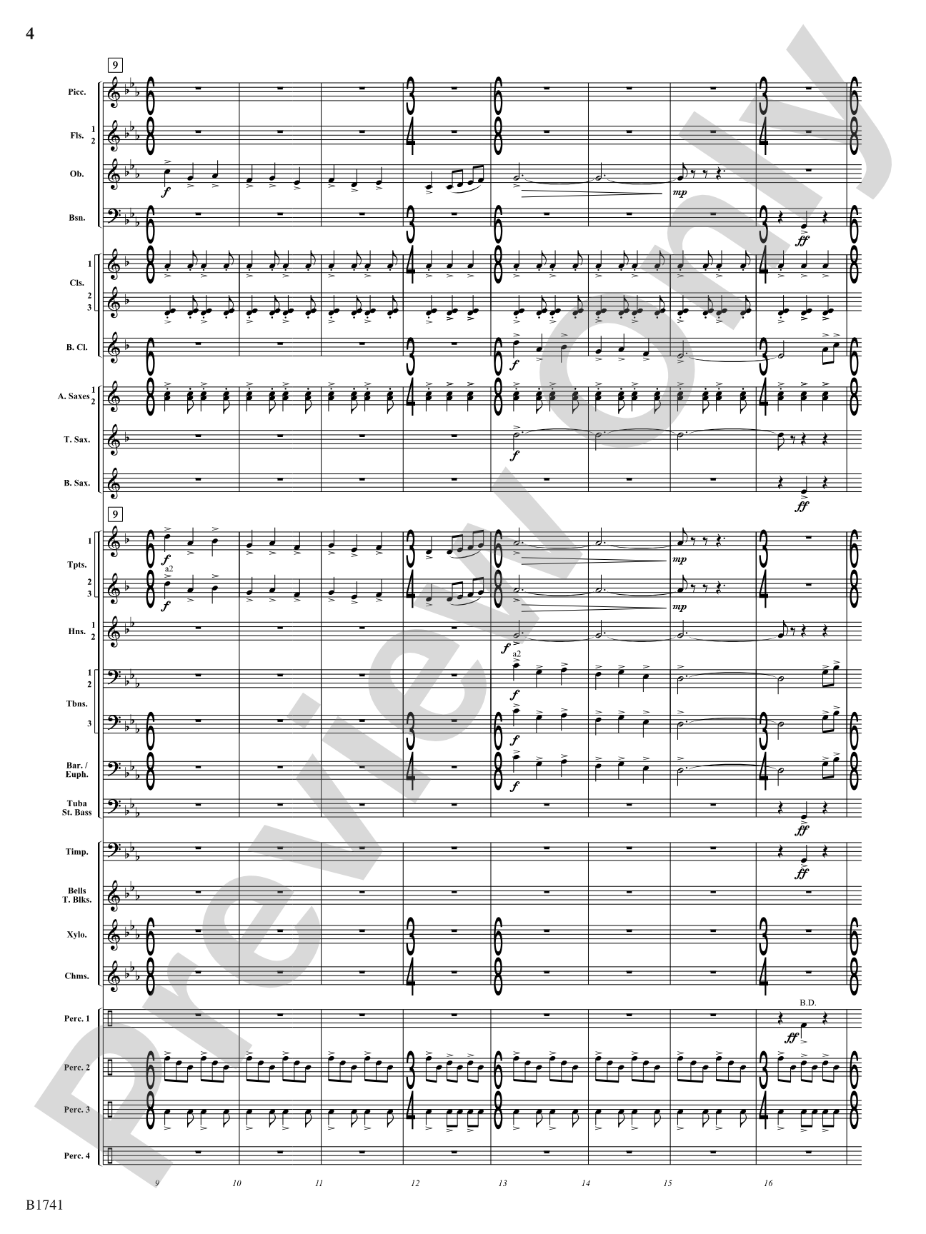 Contraption: Concert Band Conductor Score & Parts