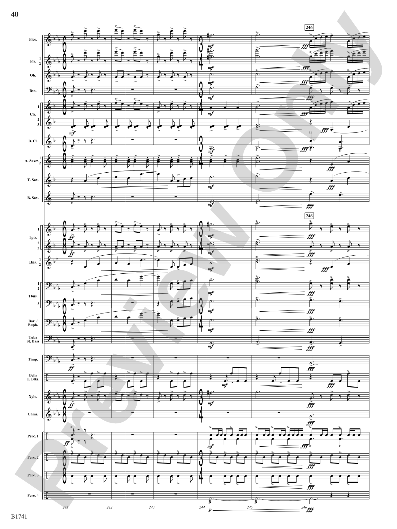 Contraption: Concert Band Conductor Score & Parts