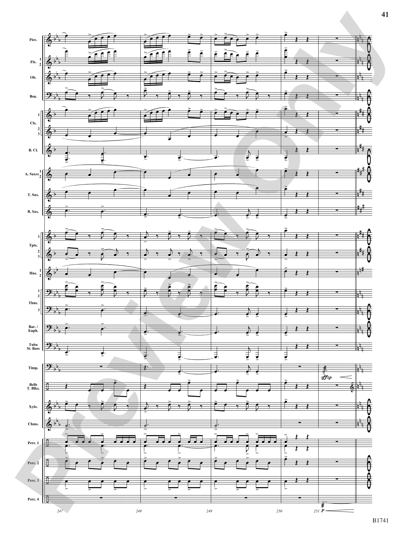 Contraption: Concert Band Conductor Score & Parts