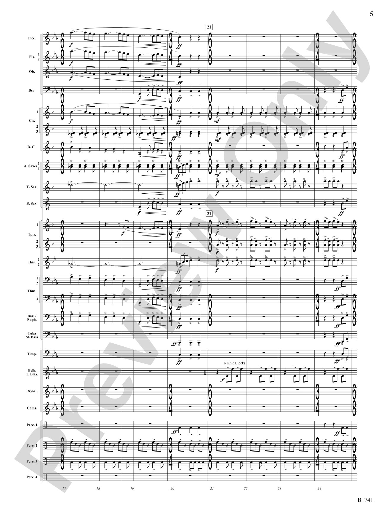 Contraption: Concert Band Conductor Score & Parts