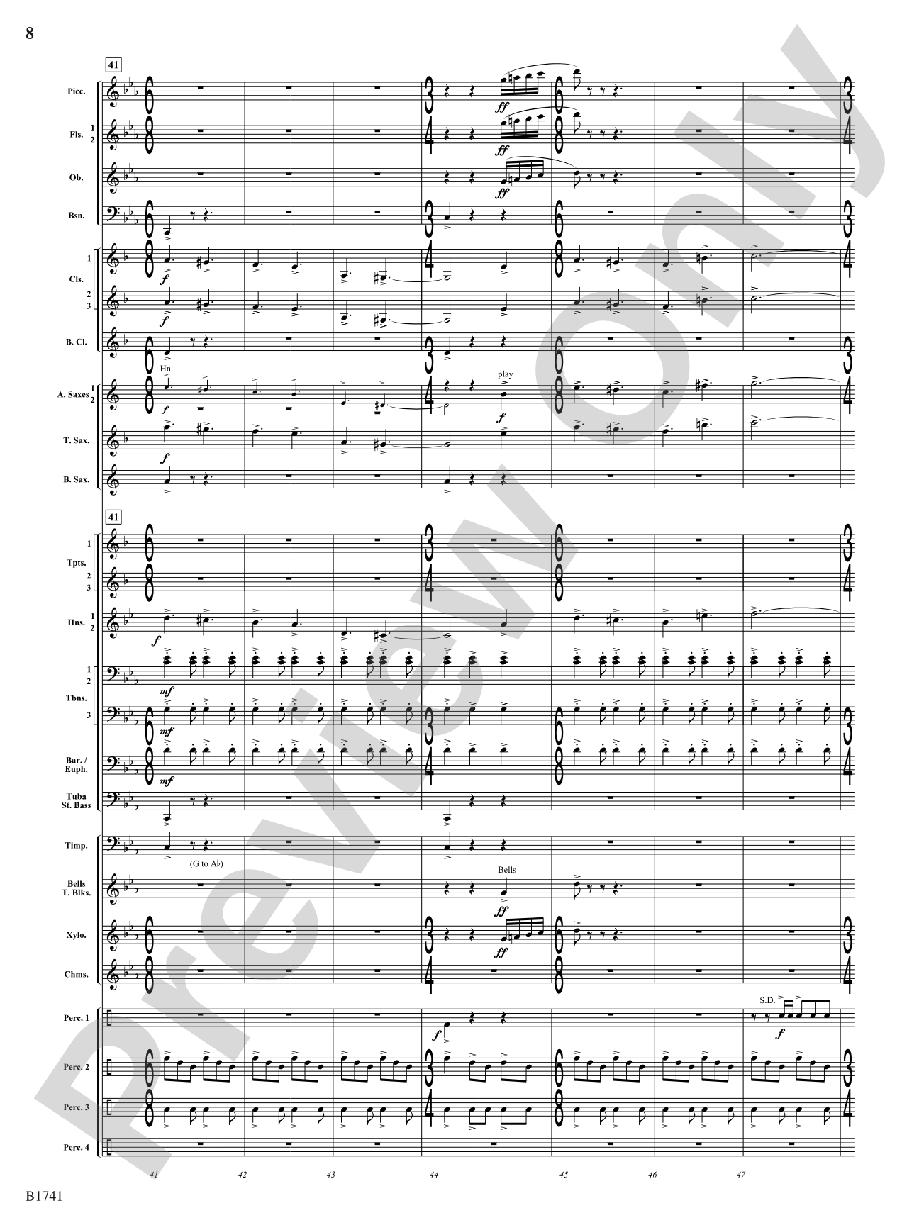 Contraption: Concert Band Conductor Score & Parts