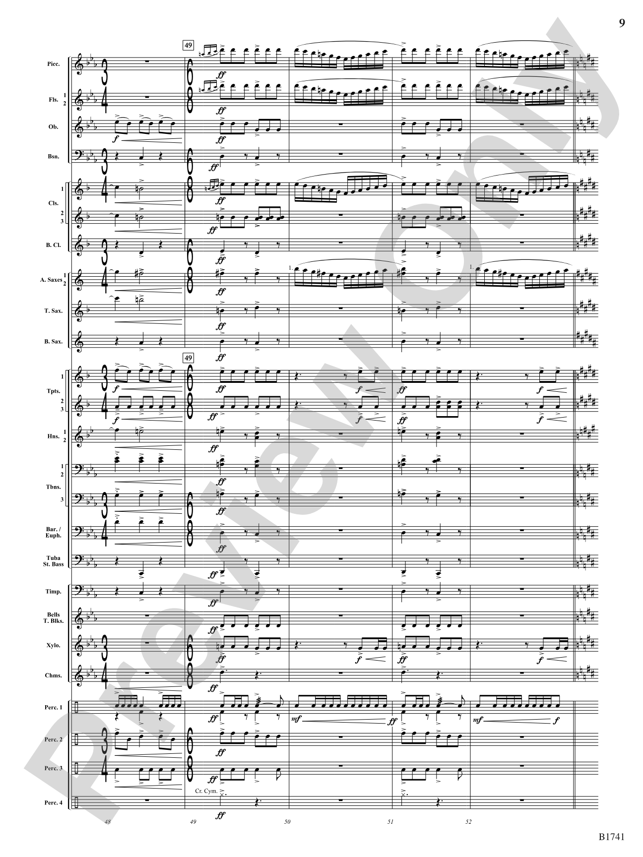 Contraption: Concert Band Conductor Score & Parts