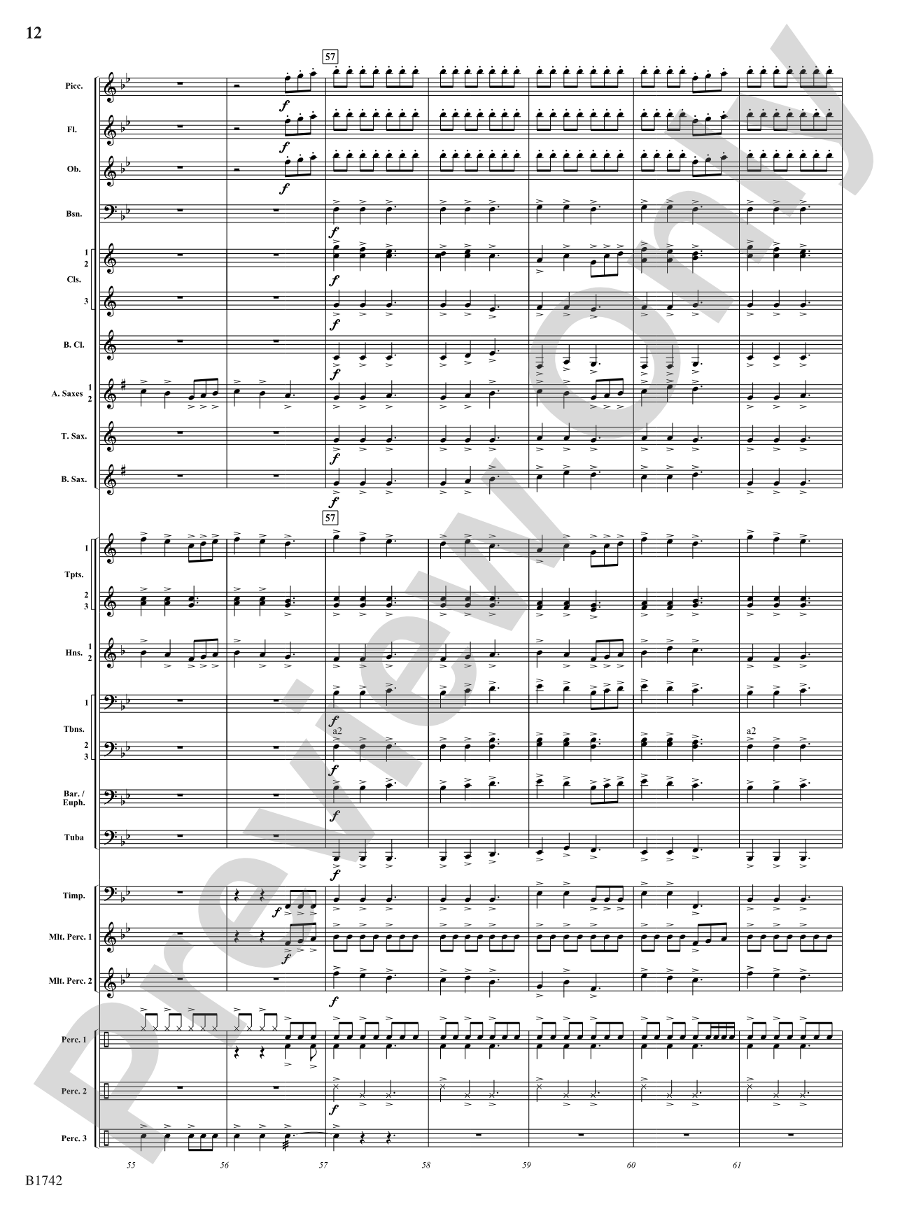 Impact: Concert Band Conductor Score & Parts