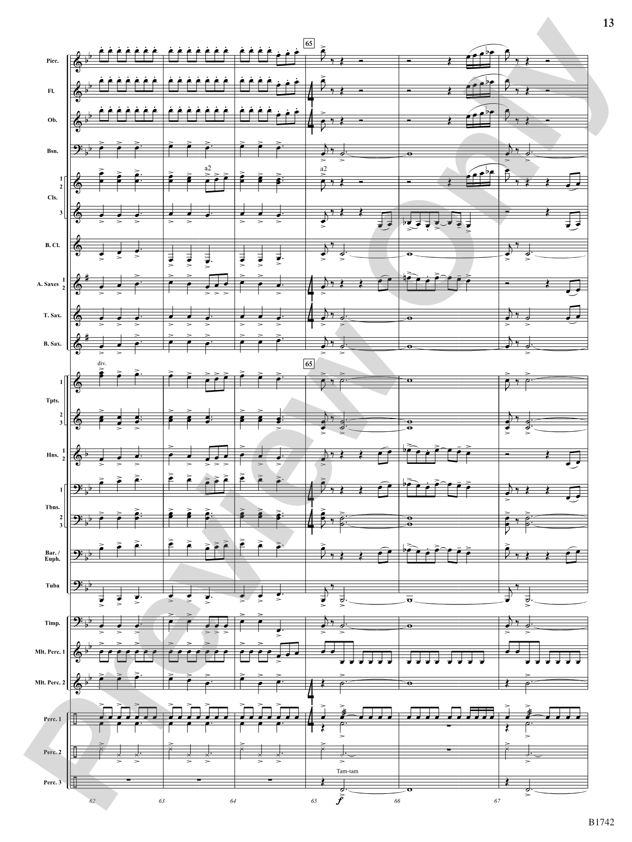 Impact: Concert Band Conductor Score & Parts