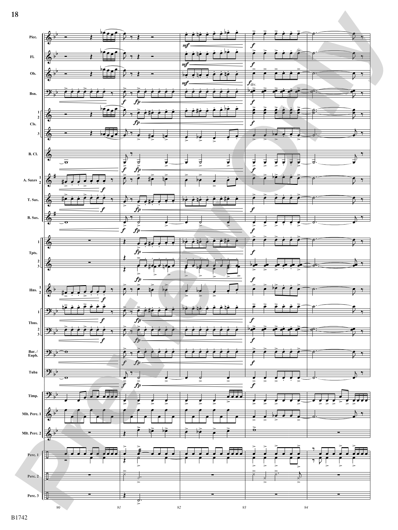 Impact: Concert Band Conductor Score & Parts