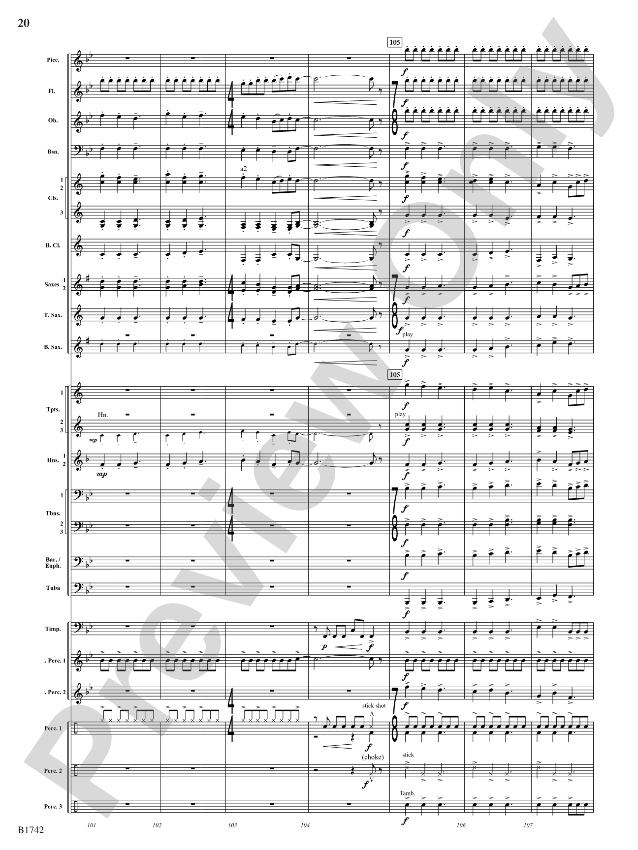 Impact: Concert Band Conductor Score & Parts