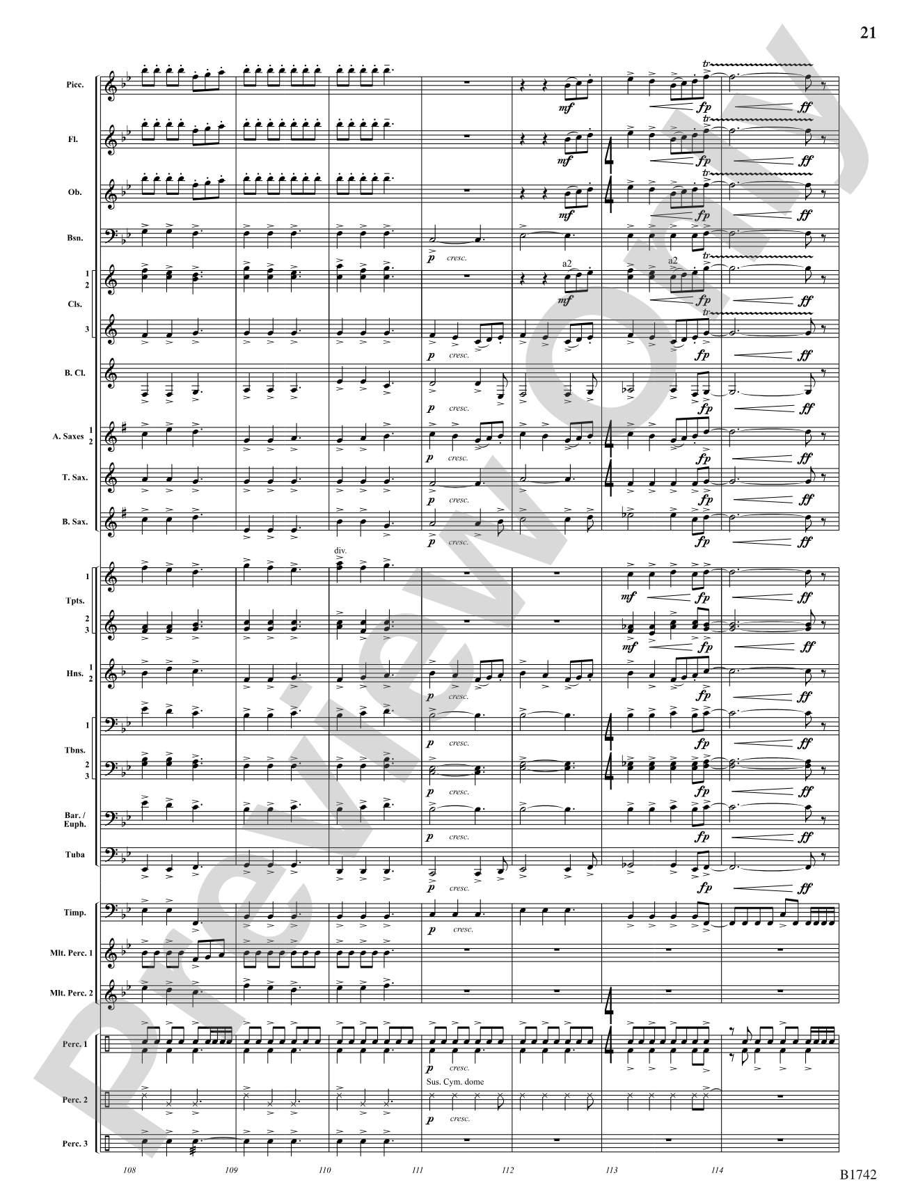 Impact: Concert Band Conductor Score & Parts