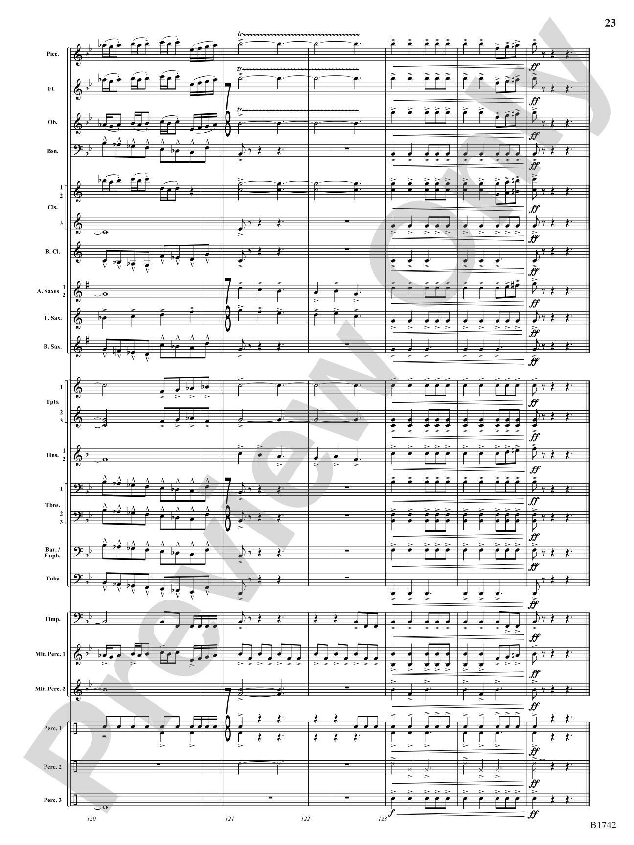 Impact: Concert Band Conductor Score & Parts