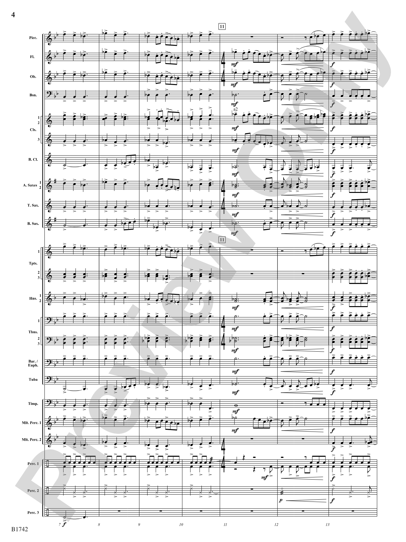 Impact: Concert Band Conductor Score & Parts