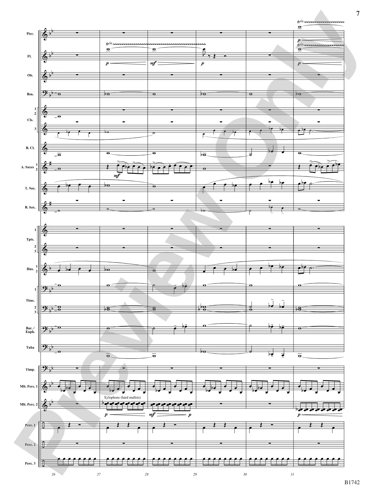 Impact: Concert Band Conductor Score & Parts