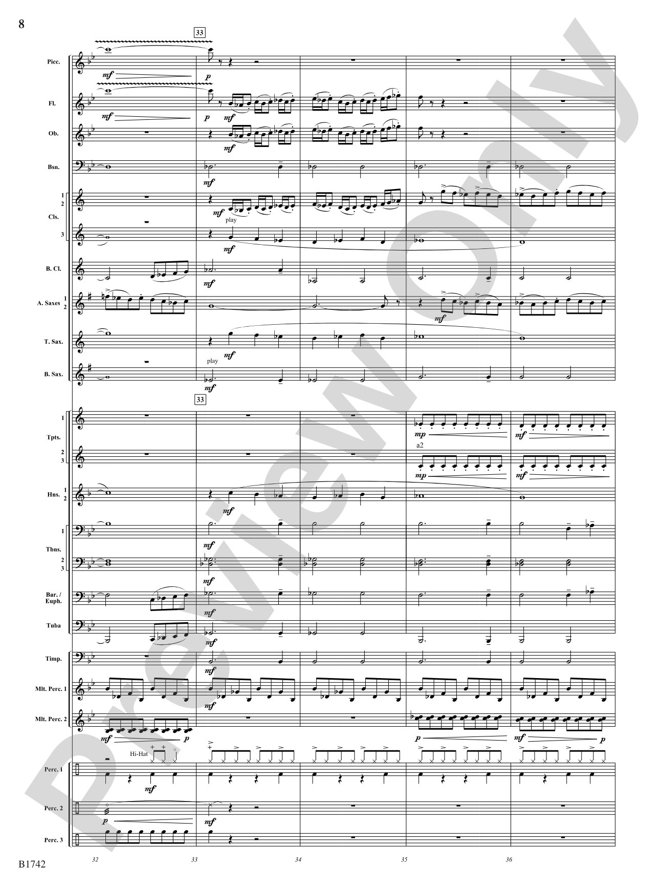 Impact: Concert Band Conductor Score & Parts