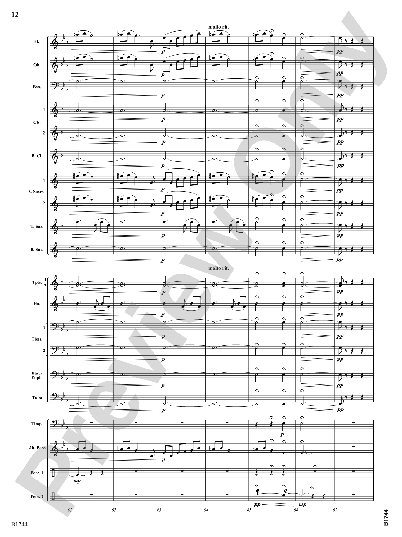 To the Greatest Heights: Concert Band Conductor Score & Parts