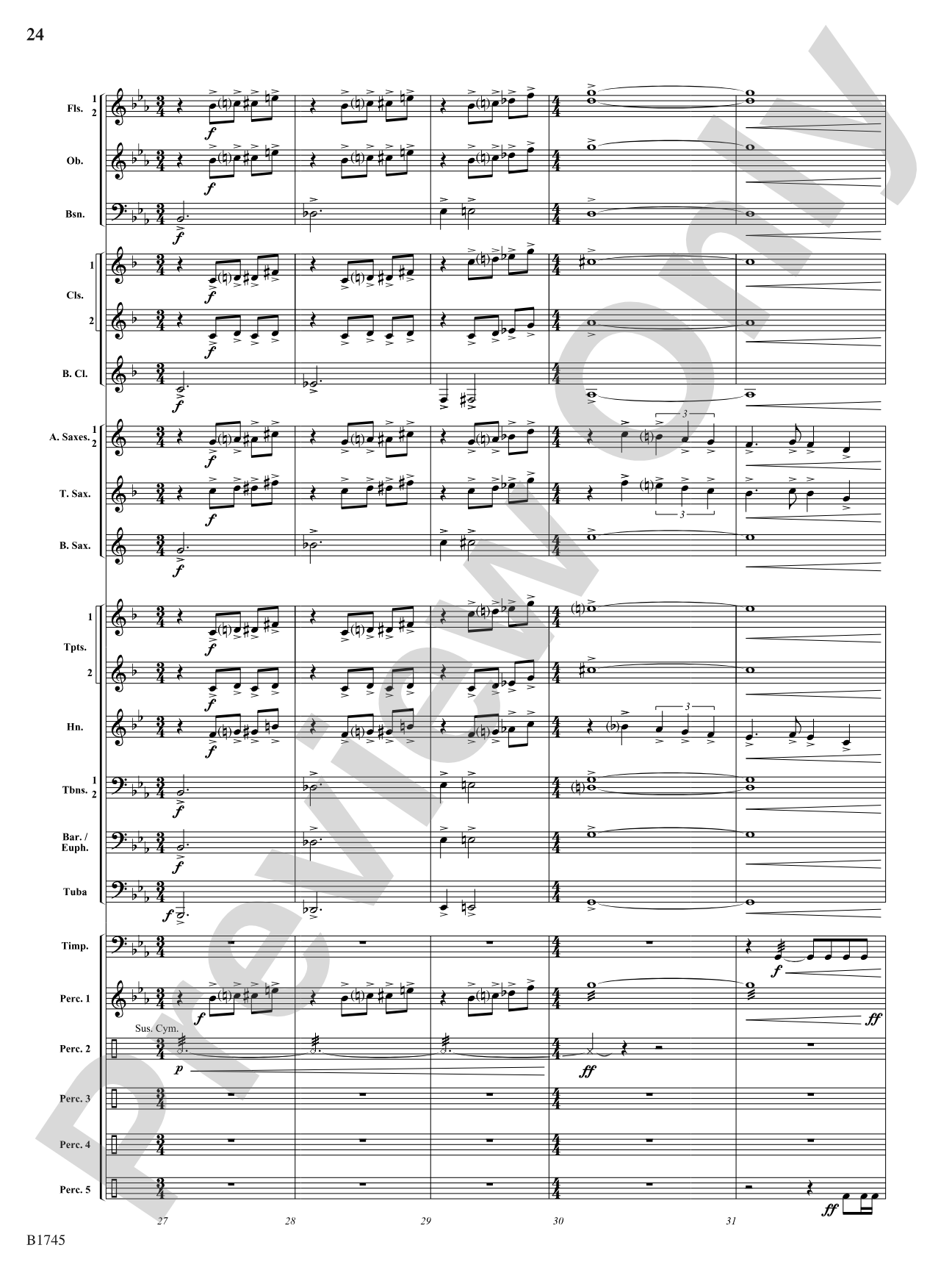 Scenes from the American West: Concert Band Conductor Score & Parts