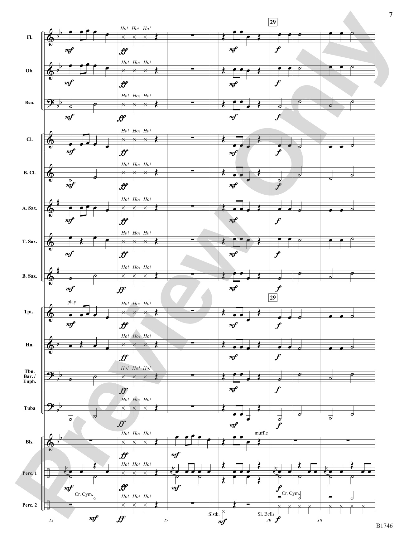 Band on the Housetop: Concert Band Conductor Score & Parts