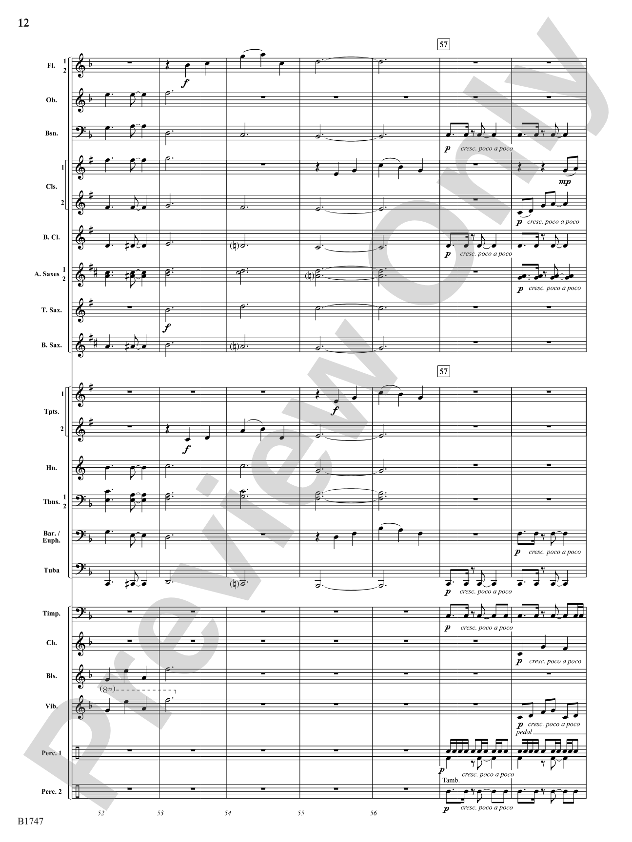Boom and Bust: Concert Band Conductor Score & Parts