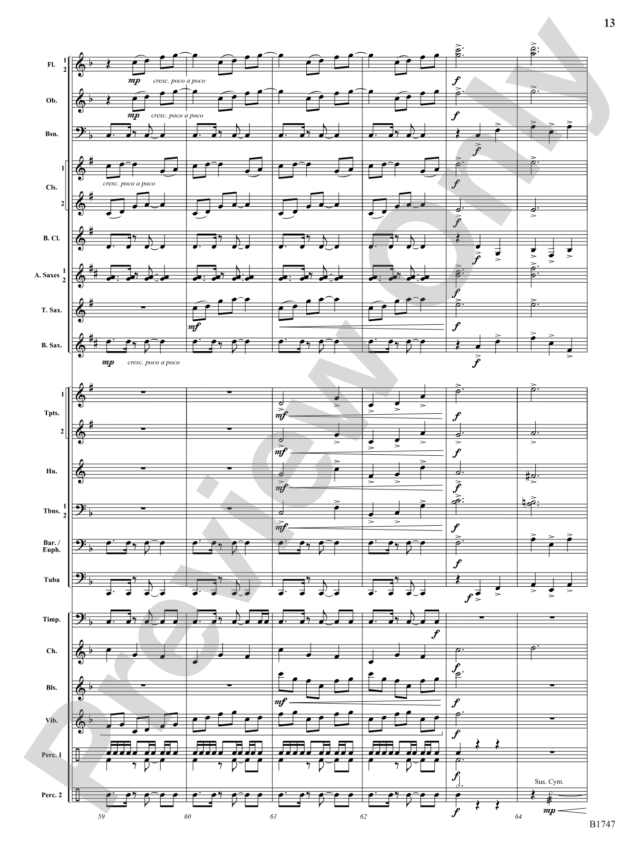 Boom and Bust: Concert Band Conductor Score & Parts
