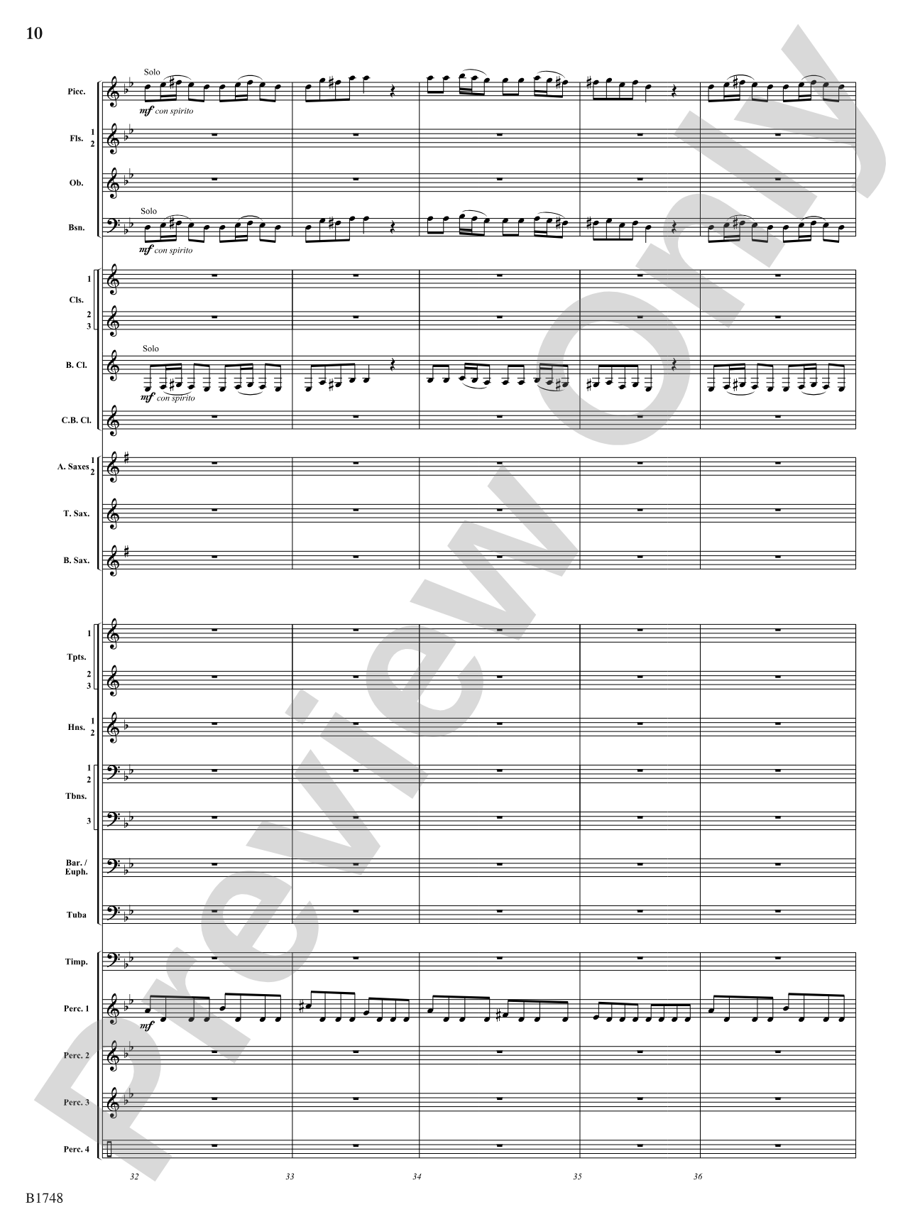 Come Down Rain: Score